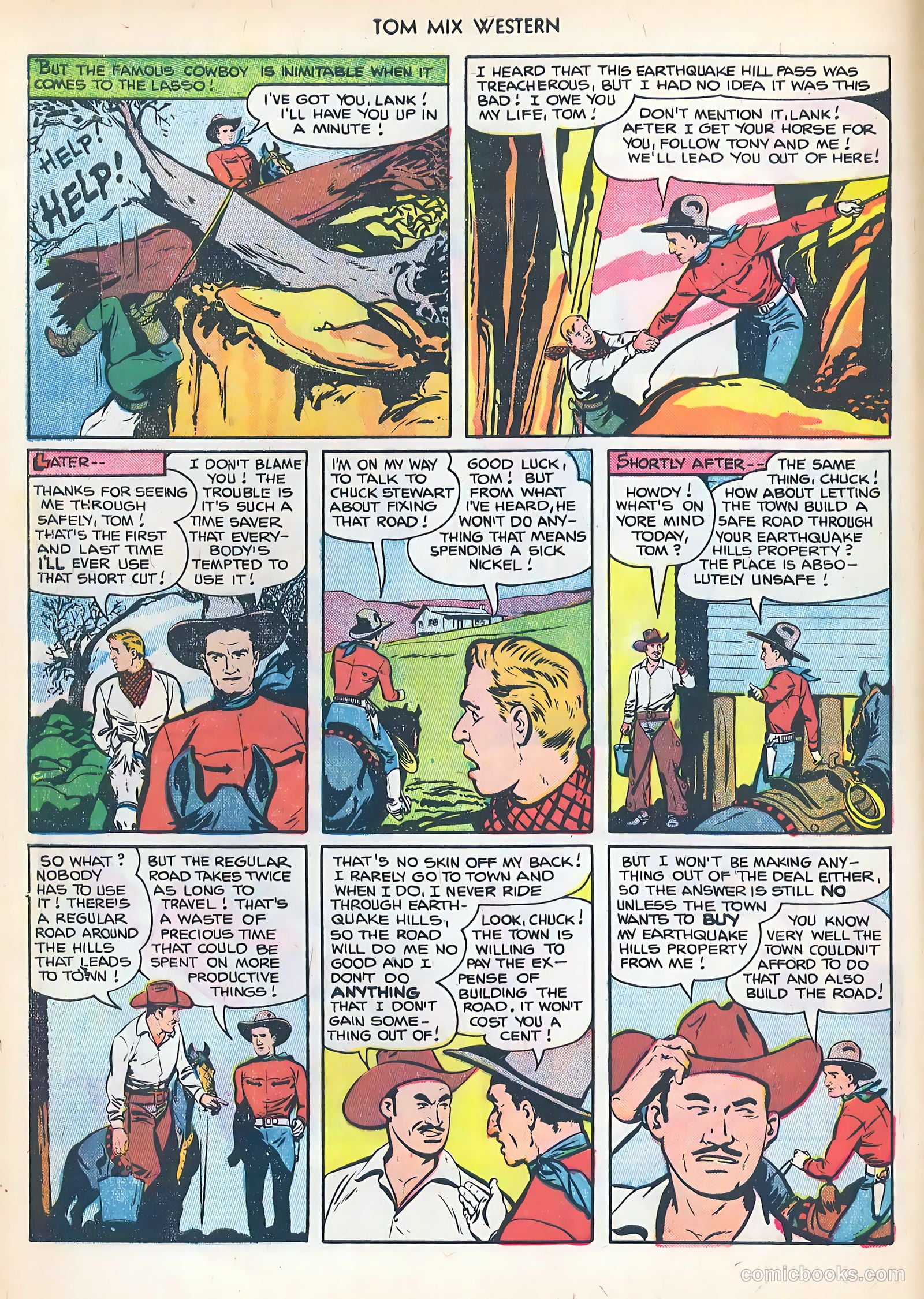 Tom Mix Western #52 (1952) — page 4 of 36