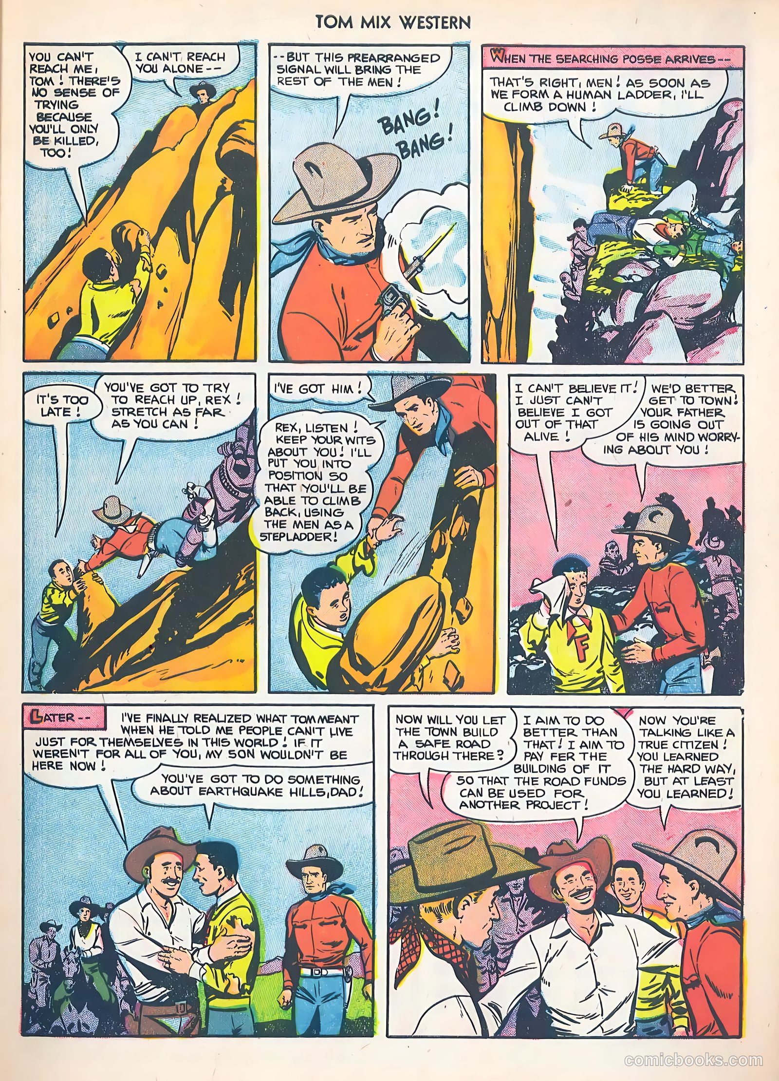 Tom Mix Western #52 (1952) — page 9 of 36