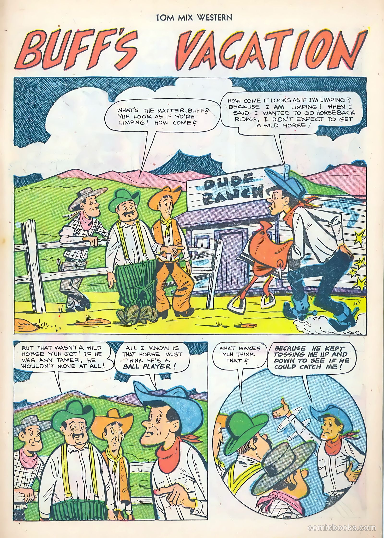 Tom Mix Western #52 (1952) — page 23 of 36