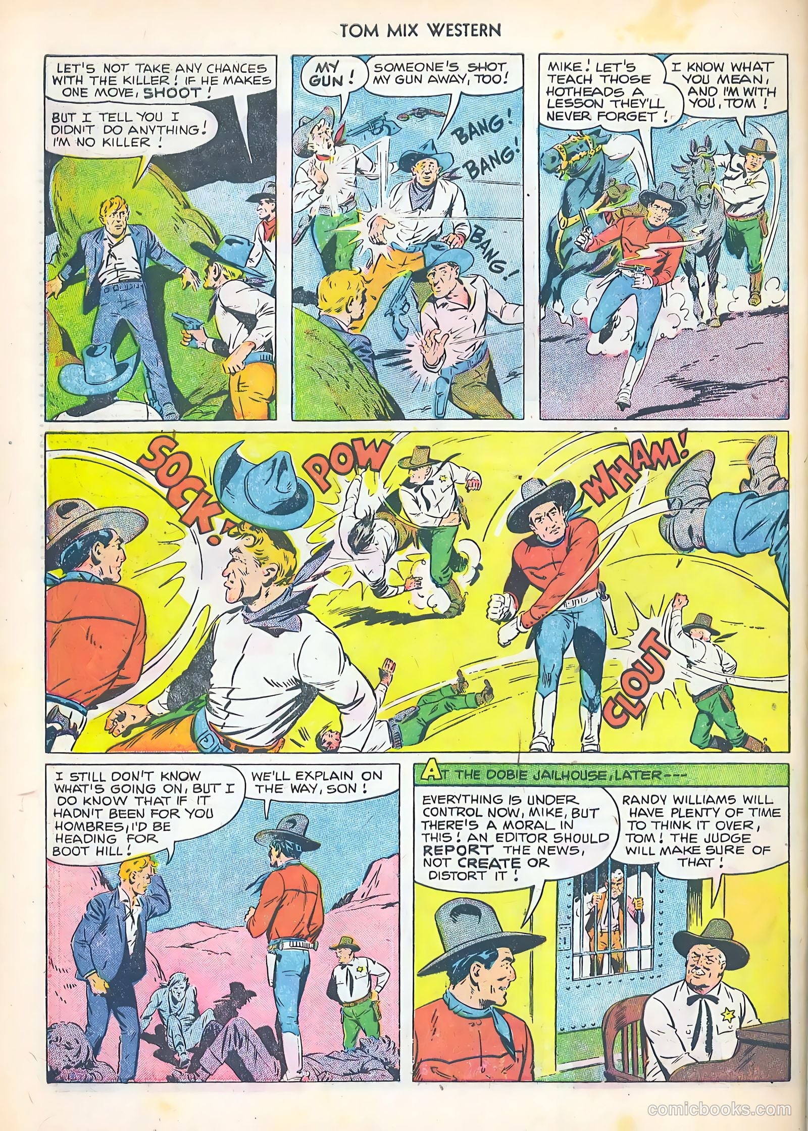 Tom Mix Western #52 (1952) — page 34 of 36