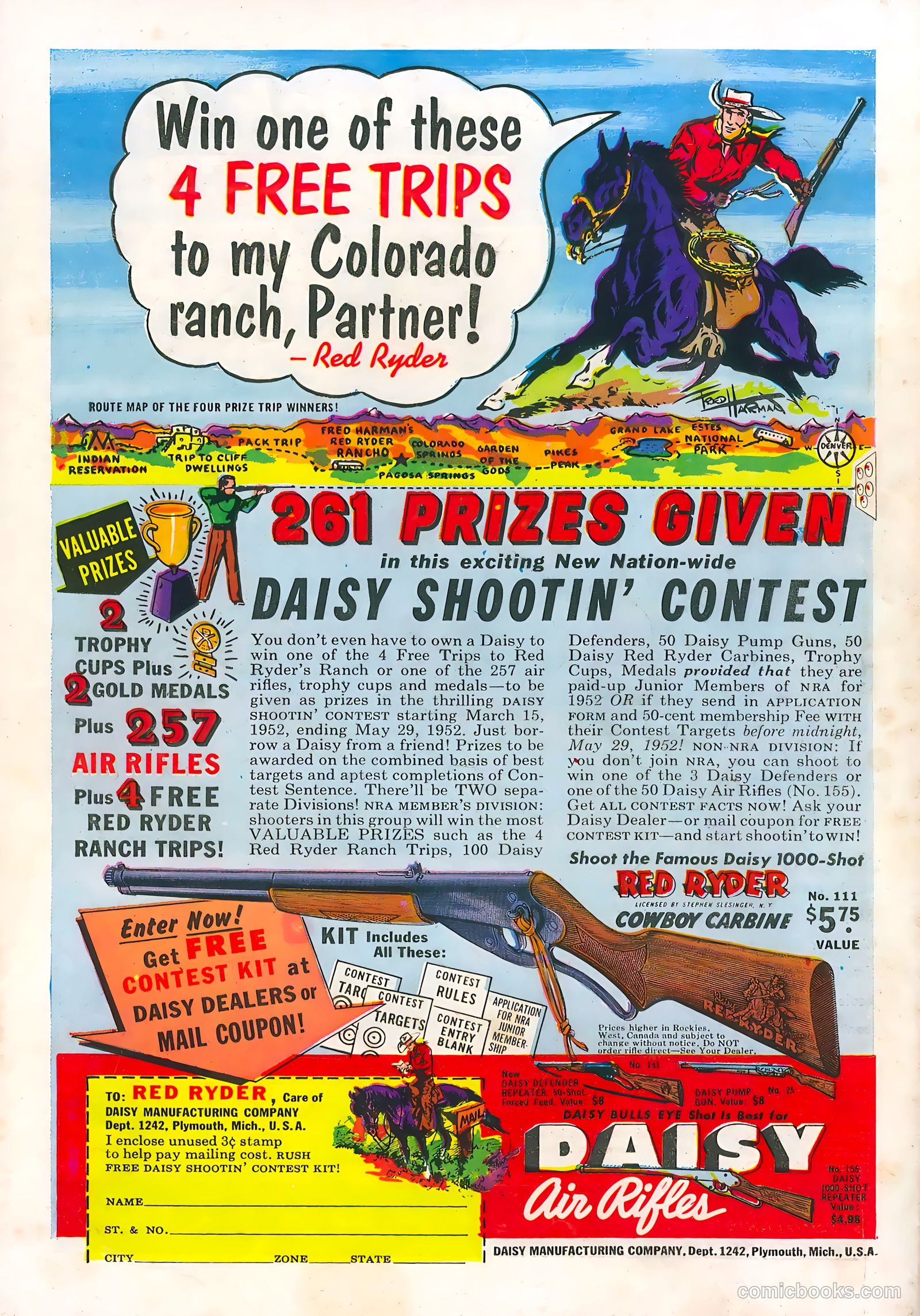 Tom Mix Western #52 (1952) — page 36 of 36