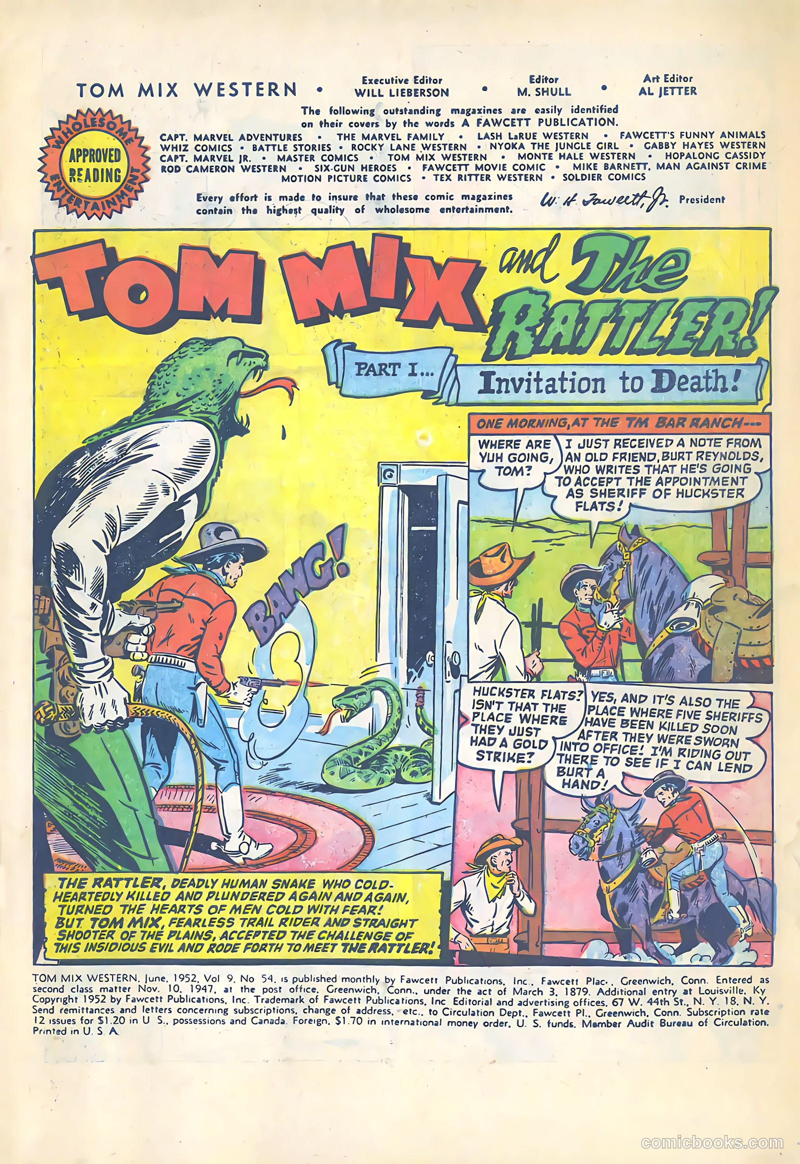 Tom Mix Western #54 (1952) — page 3 of 36