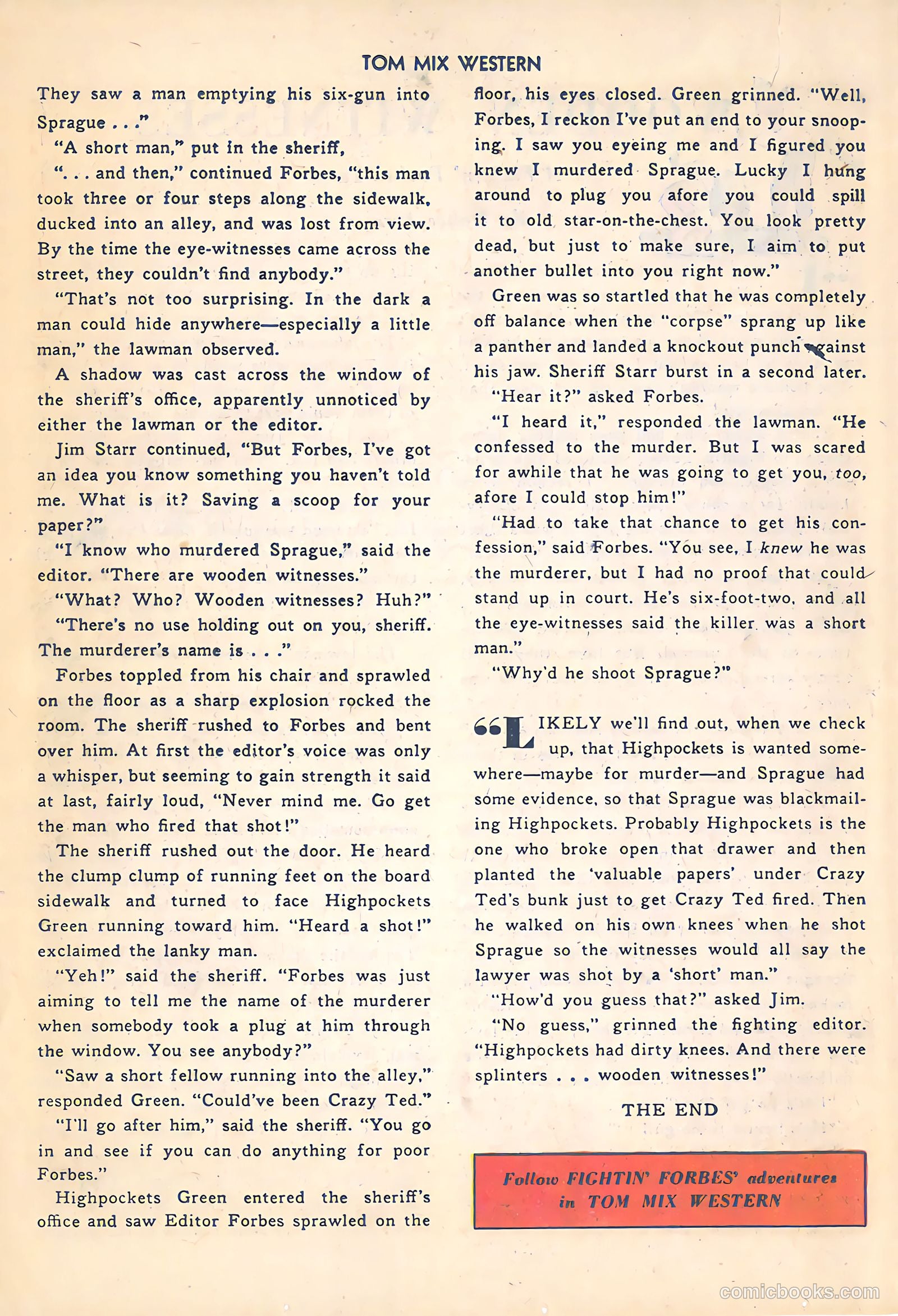 Tom Mix Western #54 (1952) — page 14 of 36