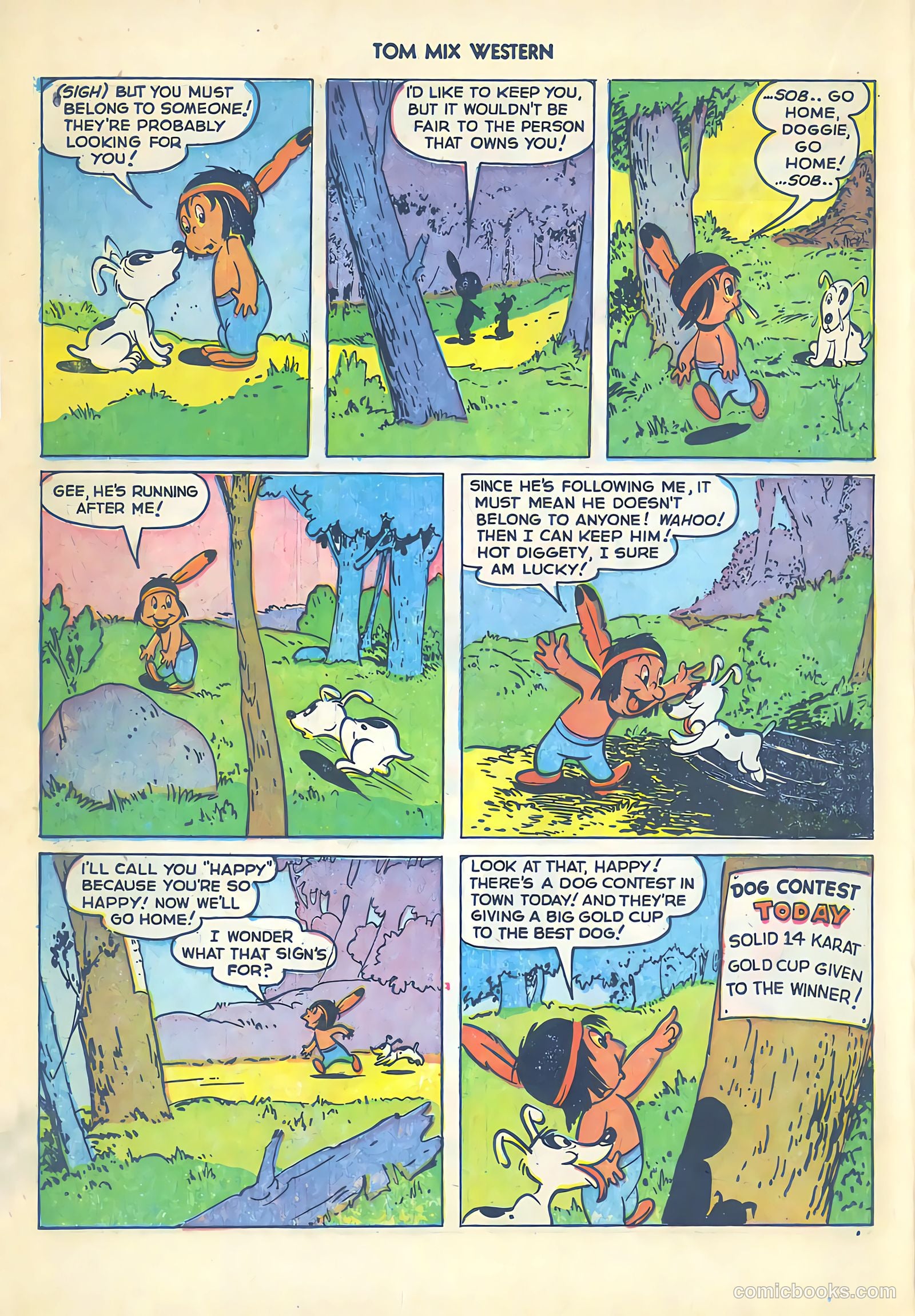 Tom Mix Western #54 (1952) — page 22 of 36
