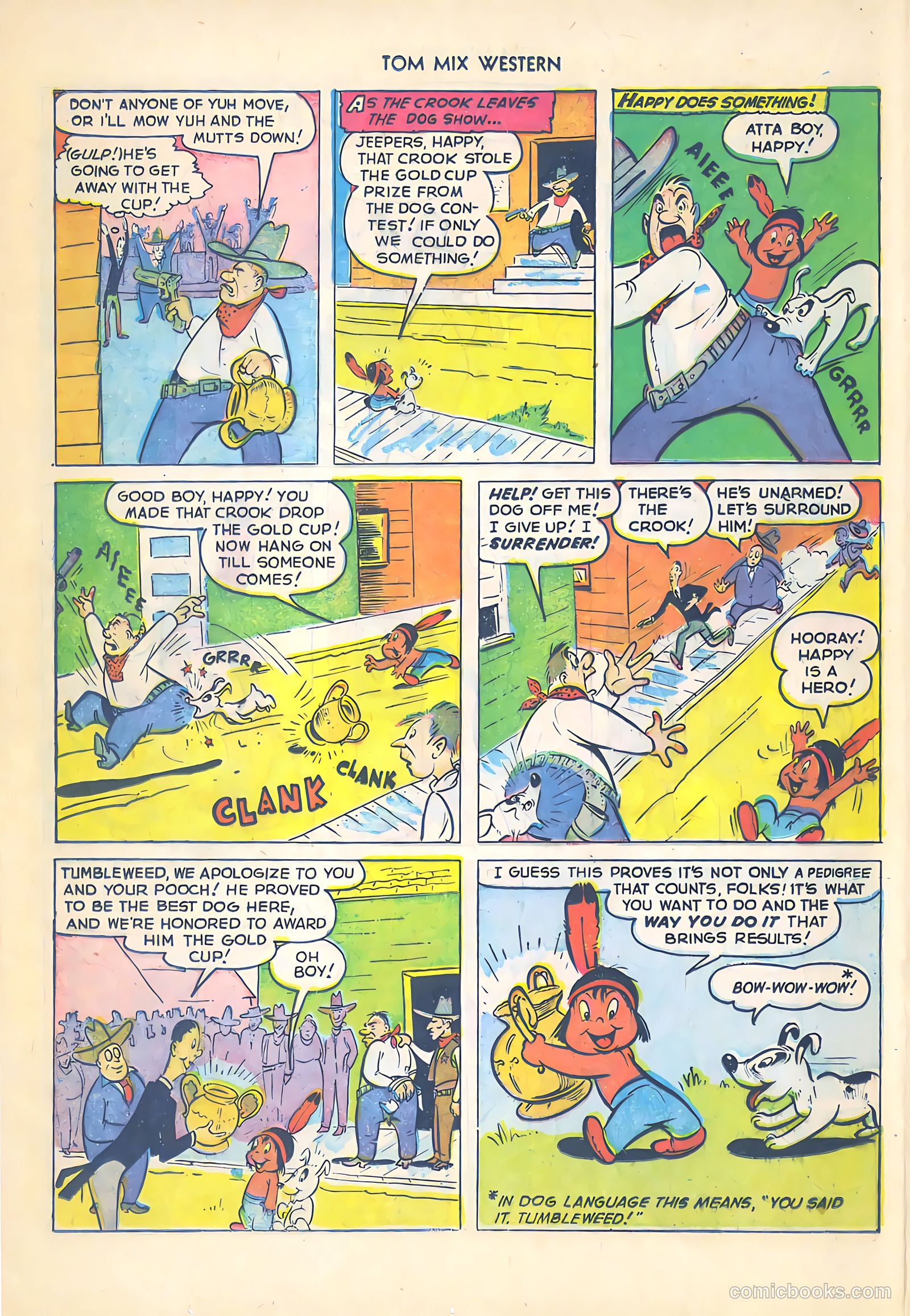 Tom Mix Western #54 (1952) — page 24 of 36