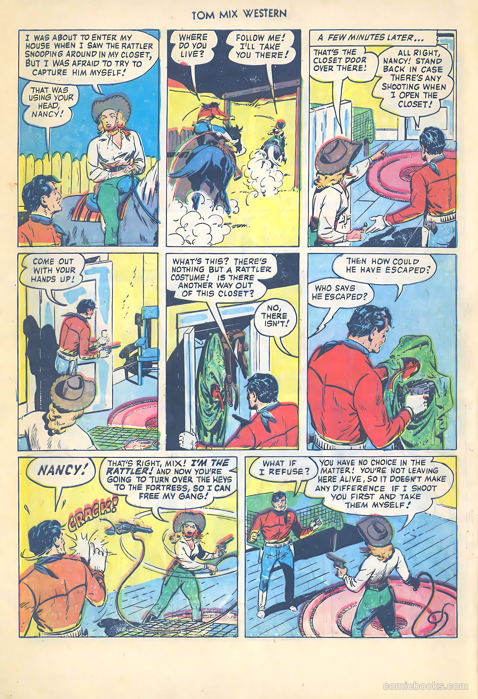 Tom Mix Western #54 (1952) — page 32 of 36