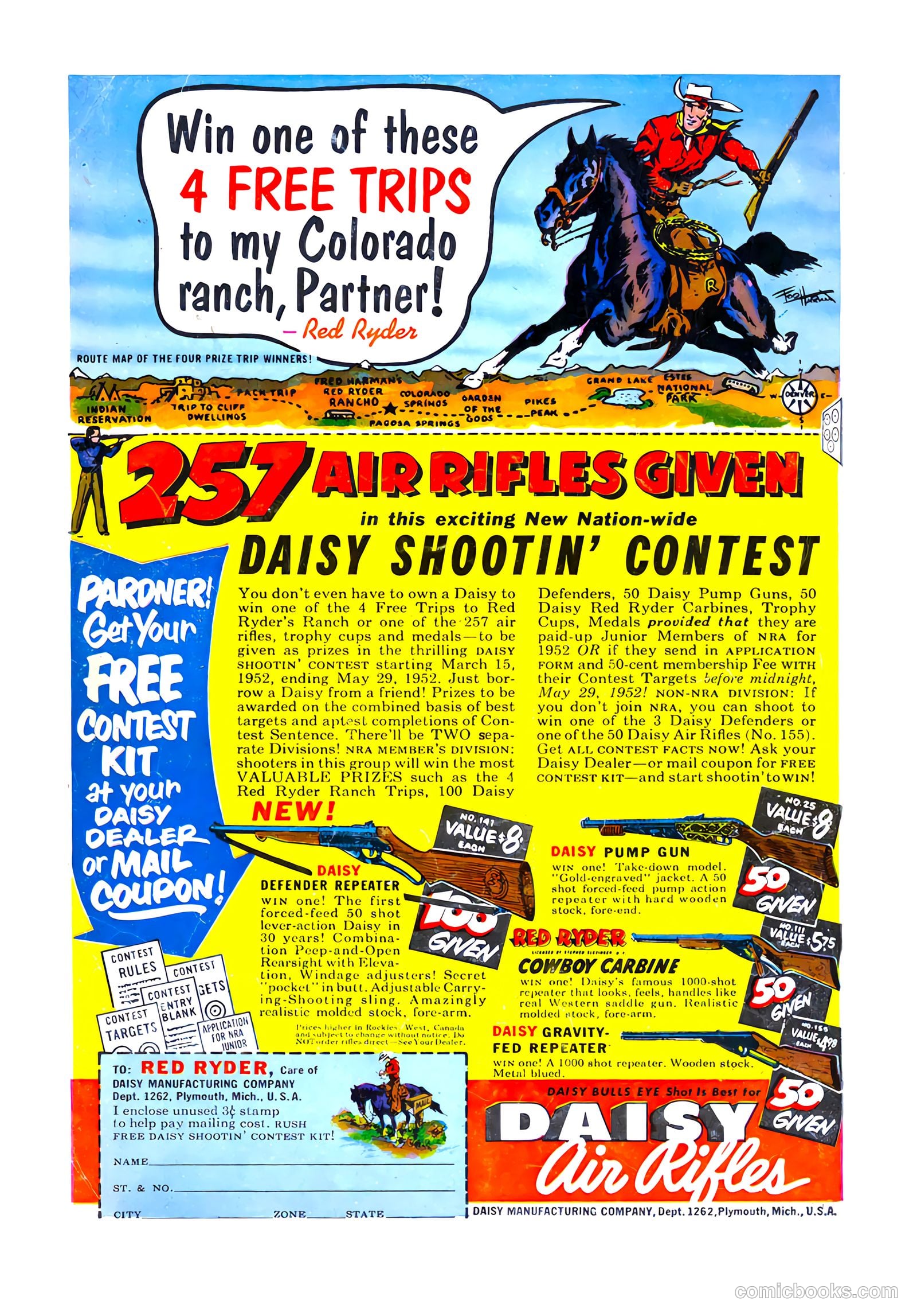 Tom Mix Western #54 (1952) — page 36 of 36