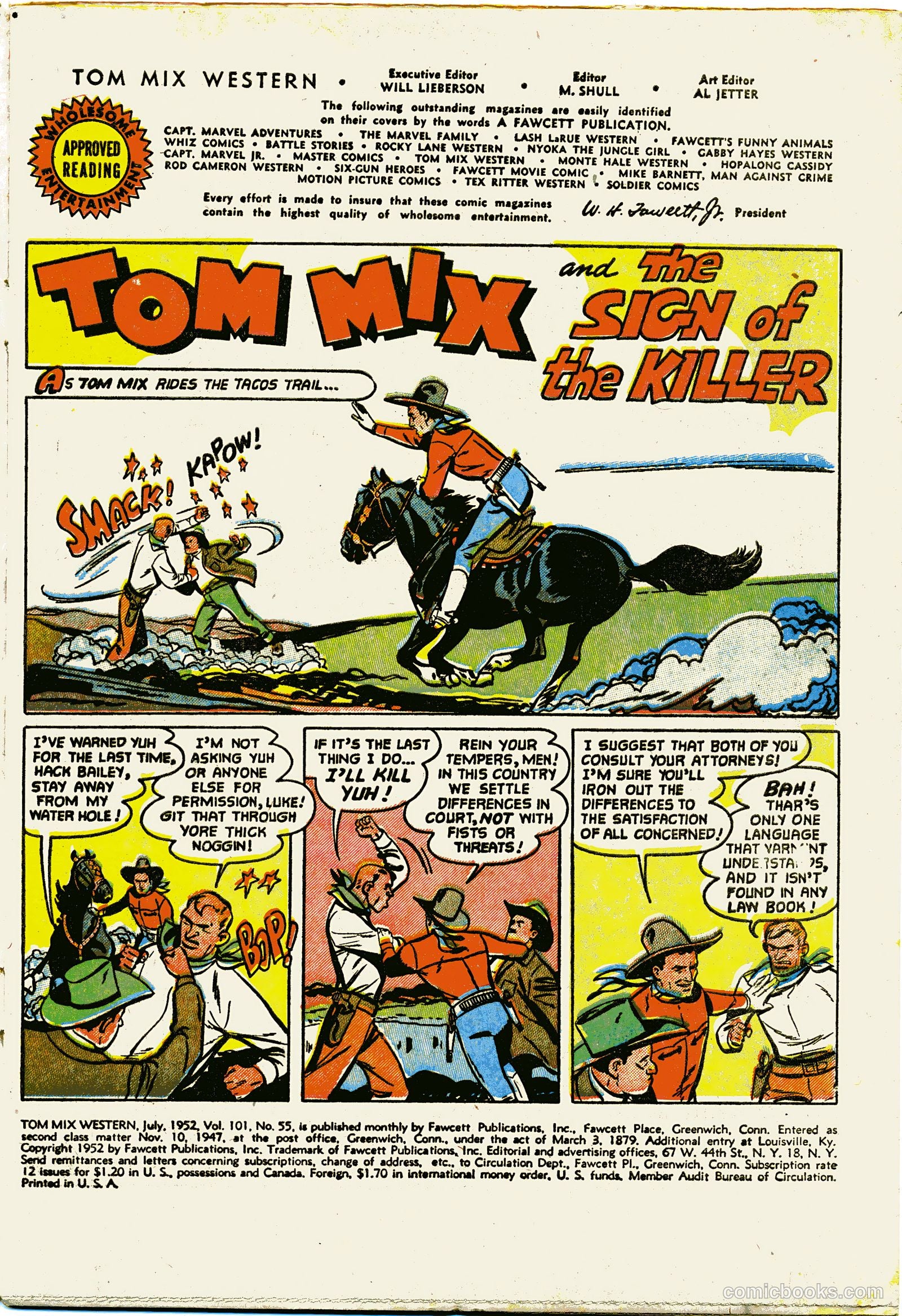 Tom Mix Western #55 (1952) — page 3 of 36