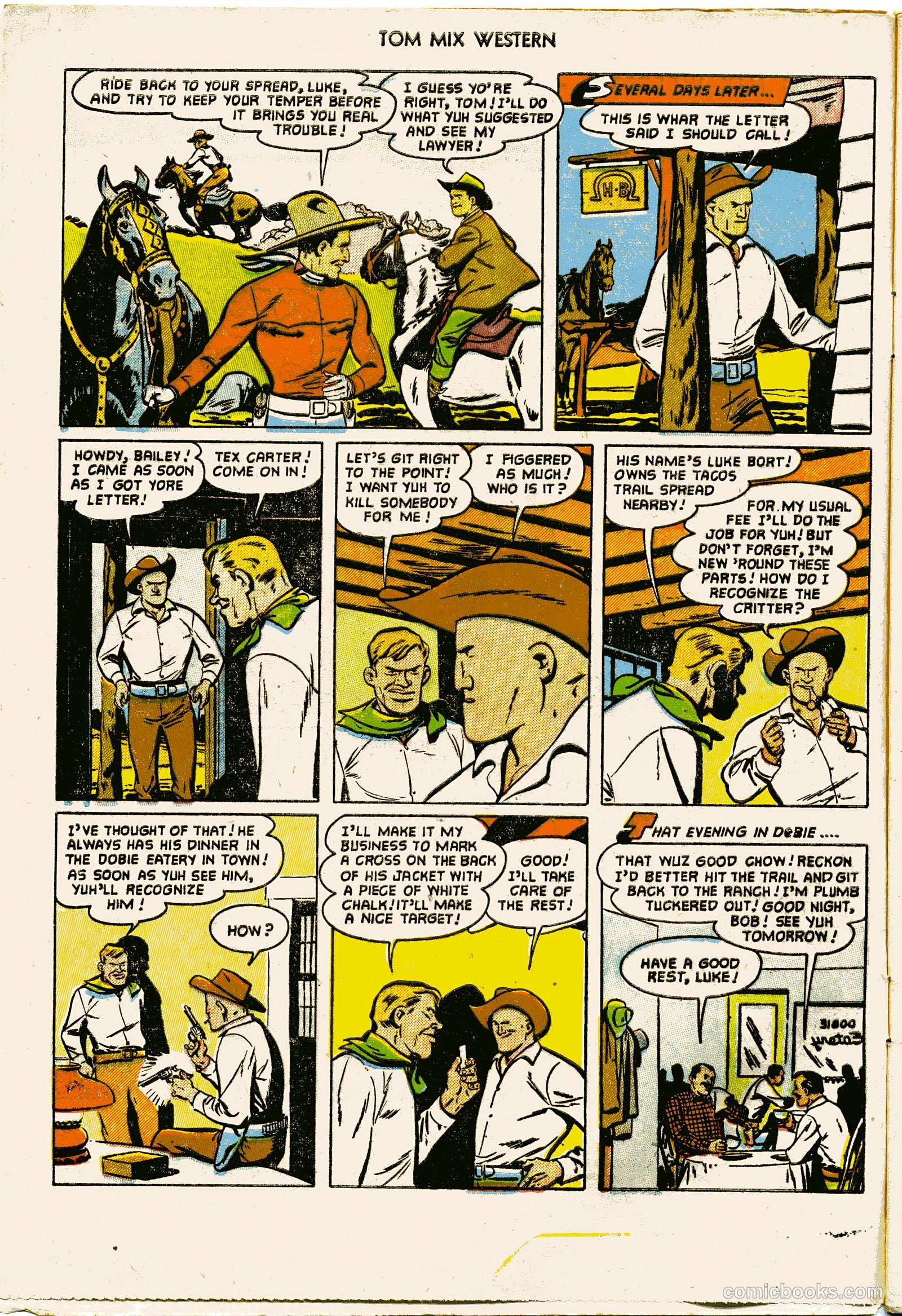 Tom Mix Western #55 (1952) — page 4 of 36