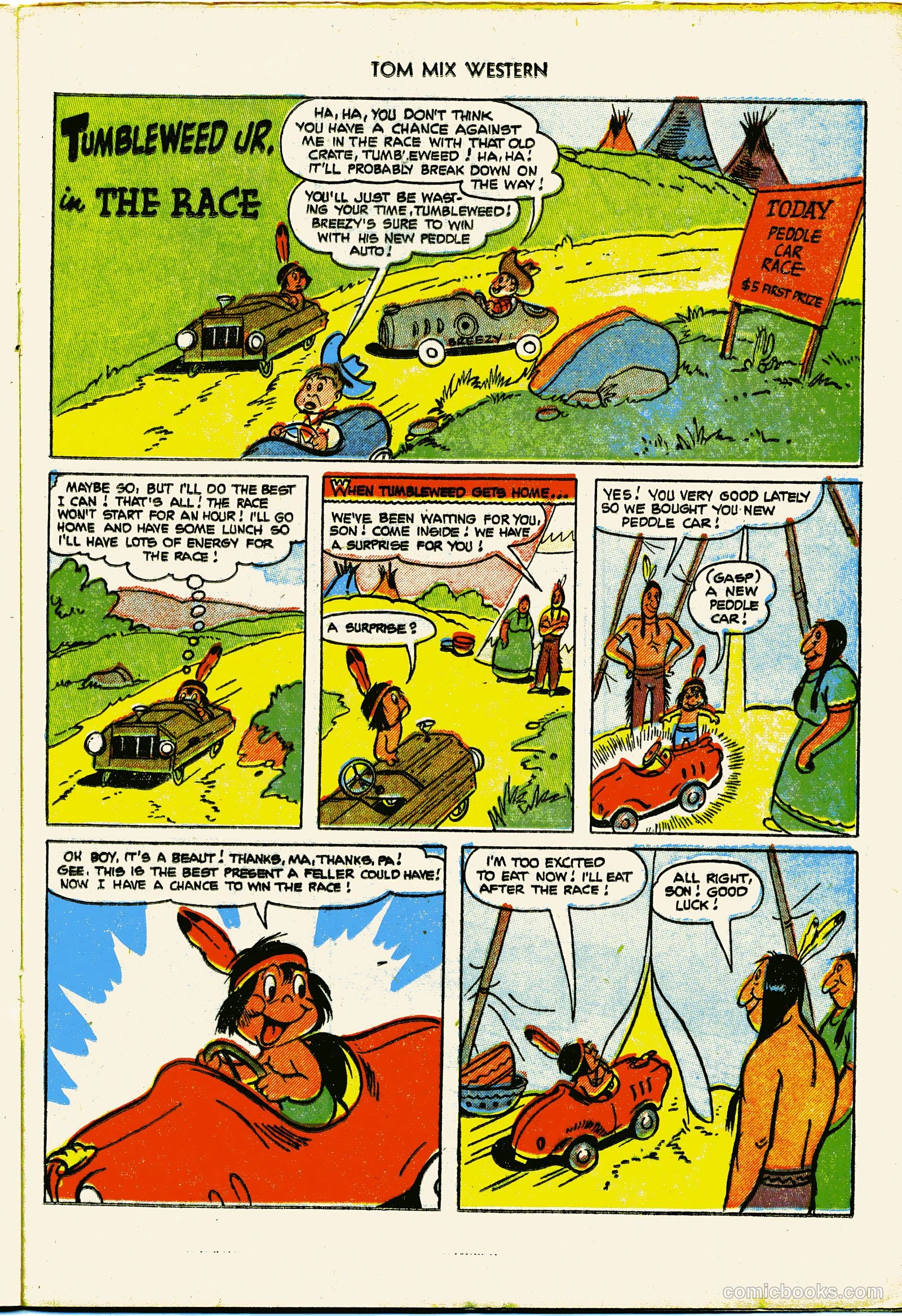 Tom Mix Western #55 (1952) — page 21 of 36