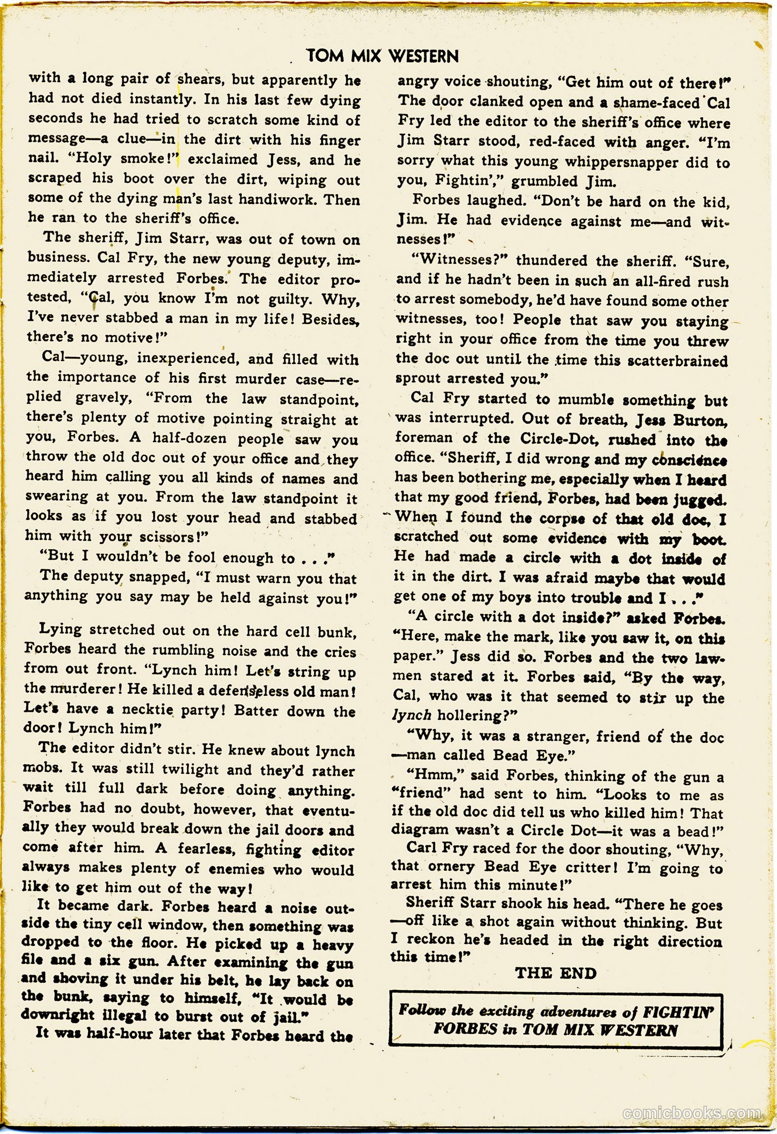 Tom Mix Western #55 (1952) — page 27 of 36