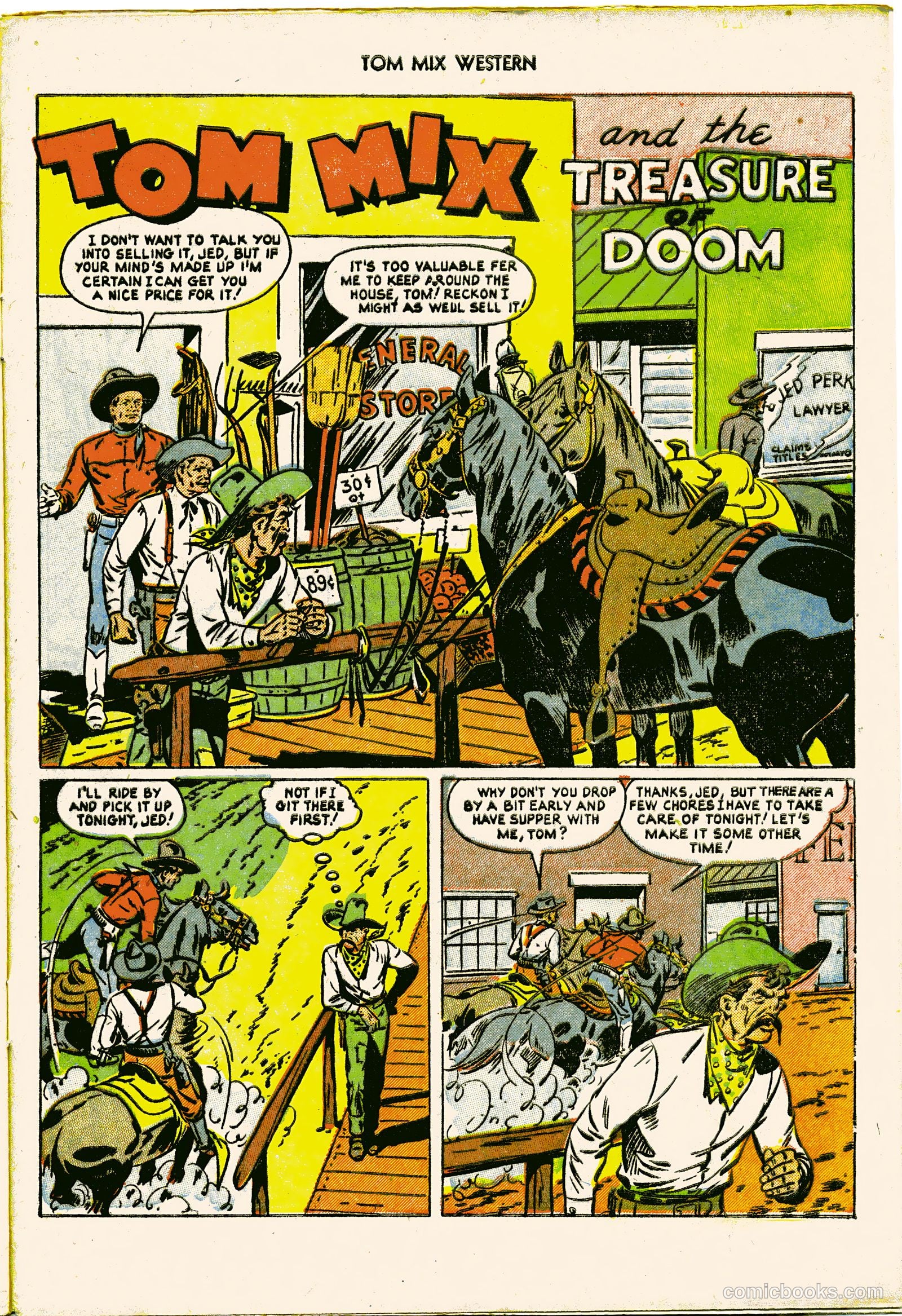 Tom Mix Western #55 (1952) — page 29 of 36