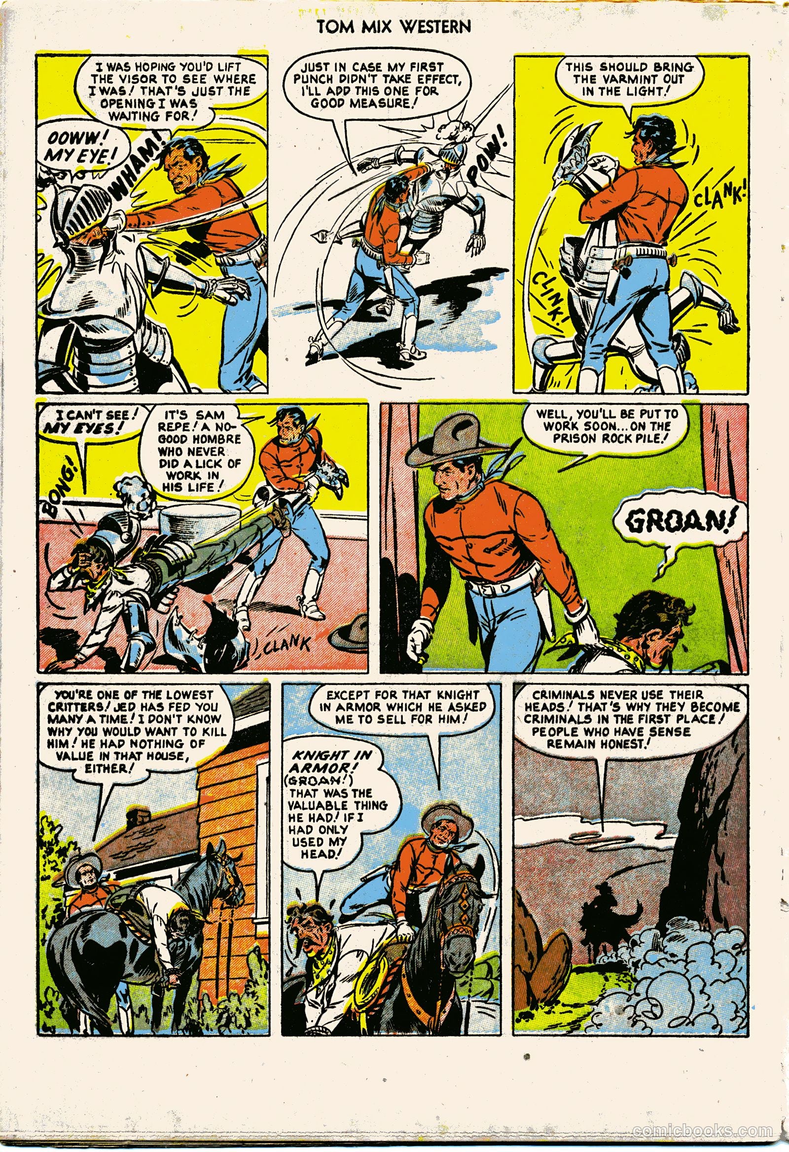 Tom Mix Western #55 (1952) — page 34 of 36