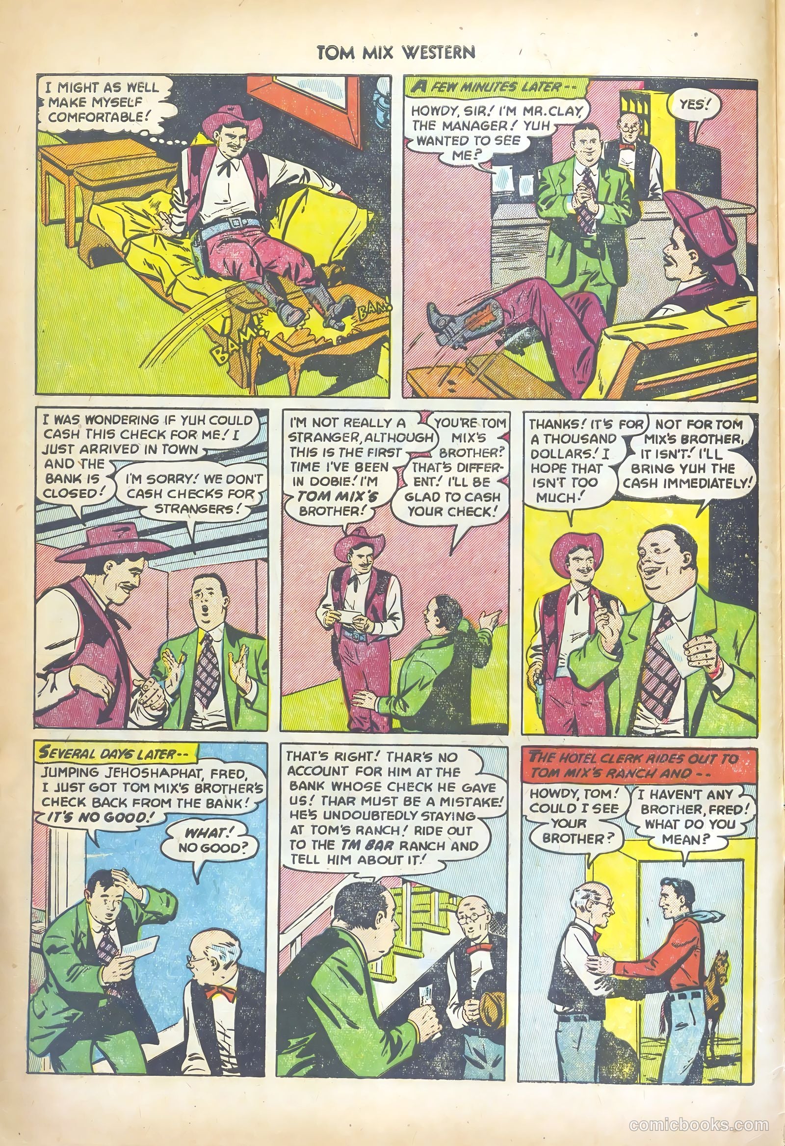 Tom Mix Western #56 (1952) — page 4 of 36
