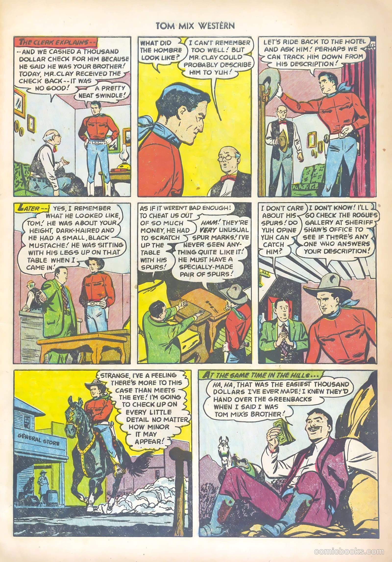 Tom Mix Western #56 (1952) — page 5 of 36