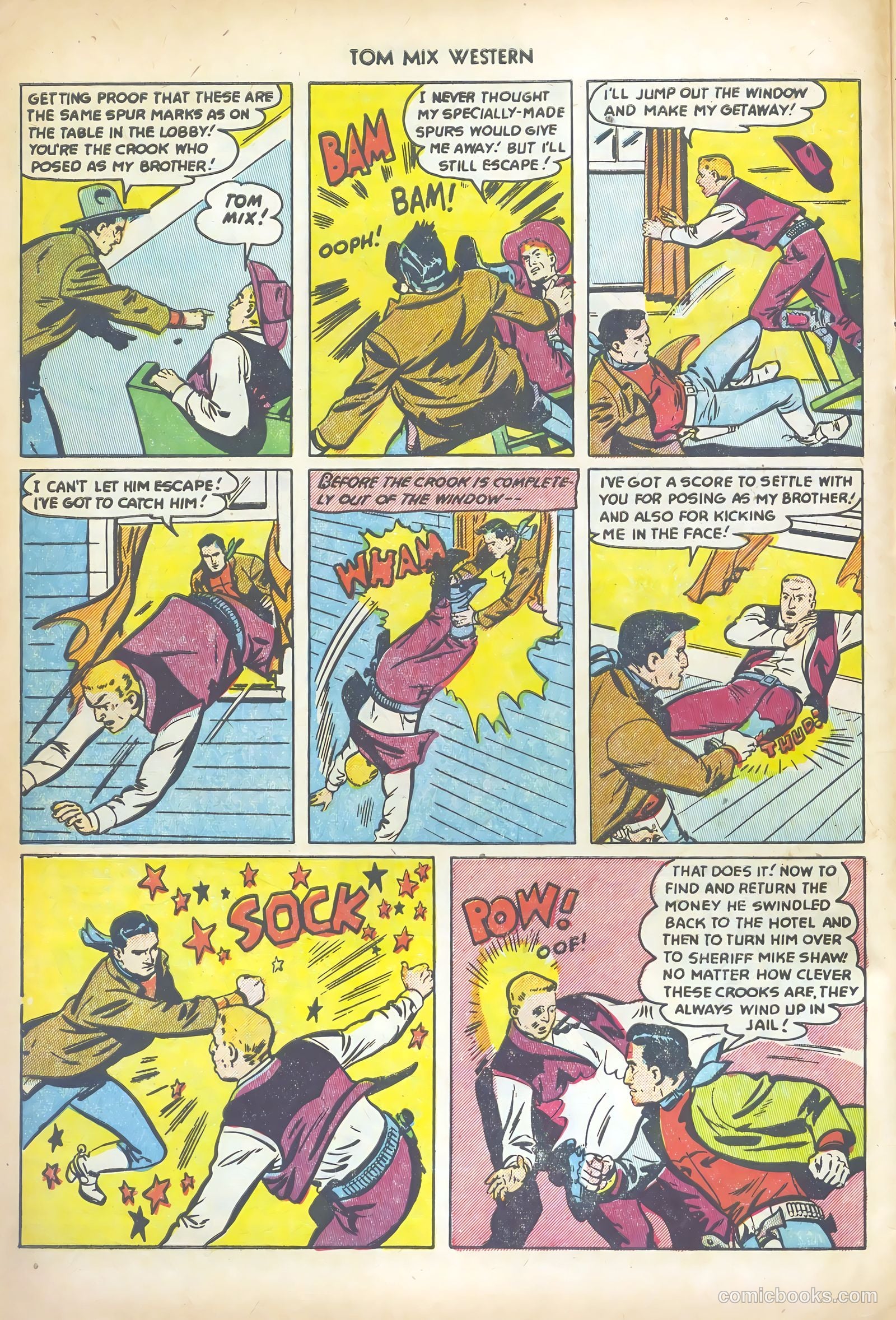 Tom Mix Western #56 (1952) — page 8 of 36