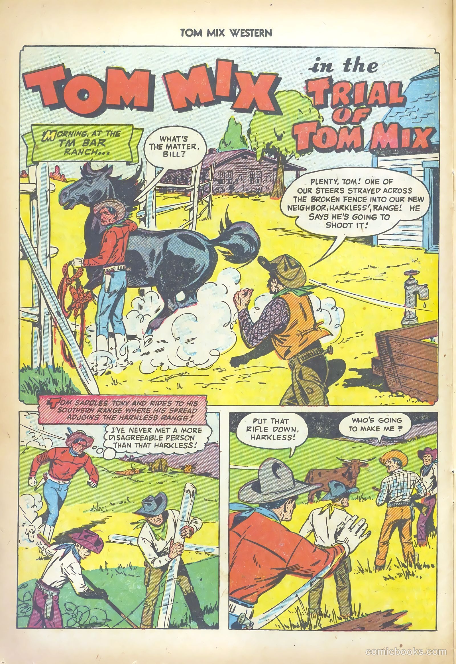 Tom Mix Western #56 (1952) — page 14 of 36