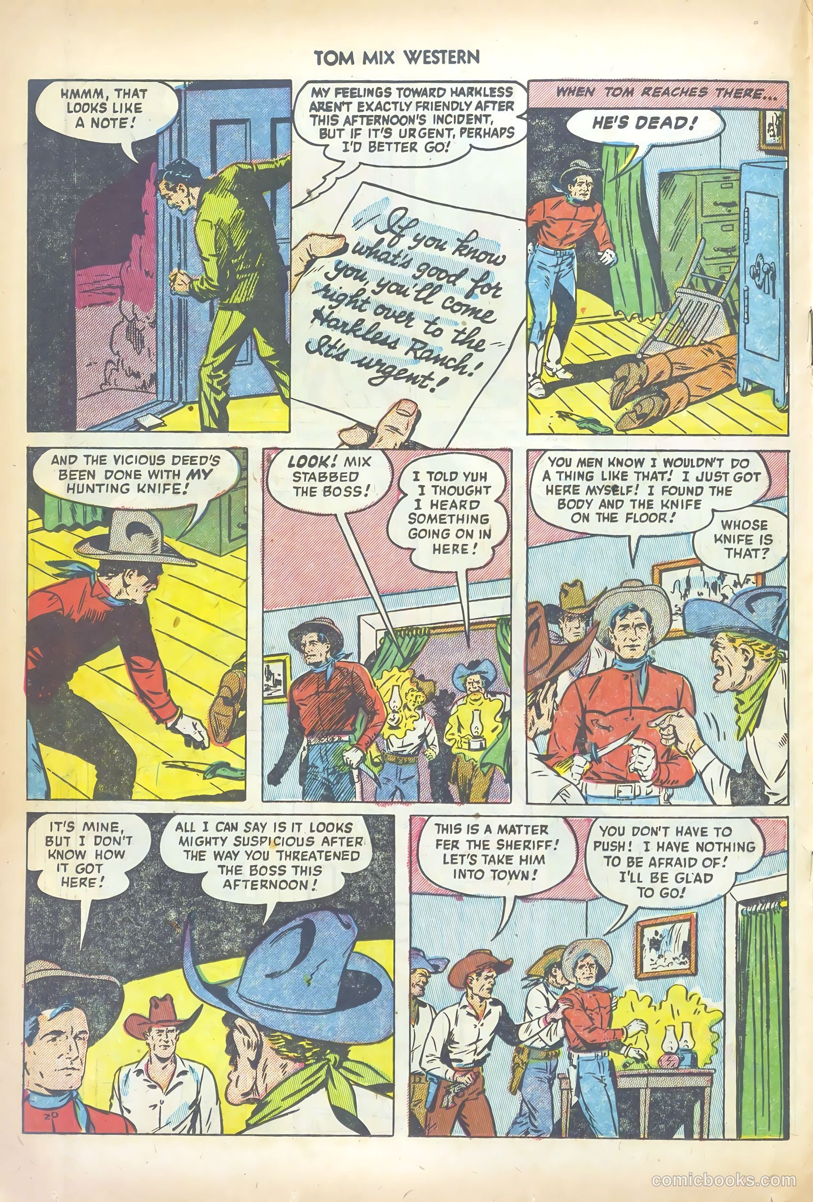 Tom Mix Western #56 (1952) — page 18 of 36