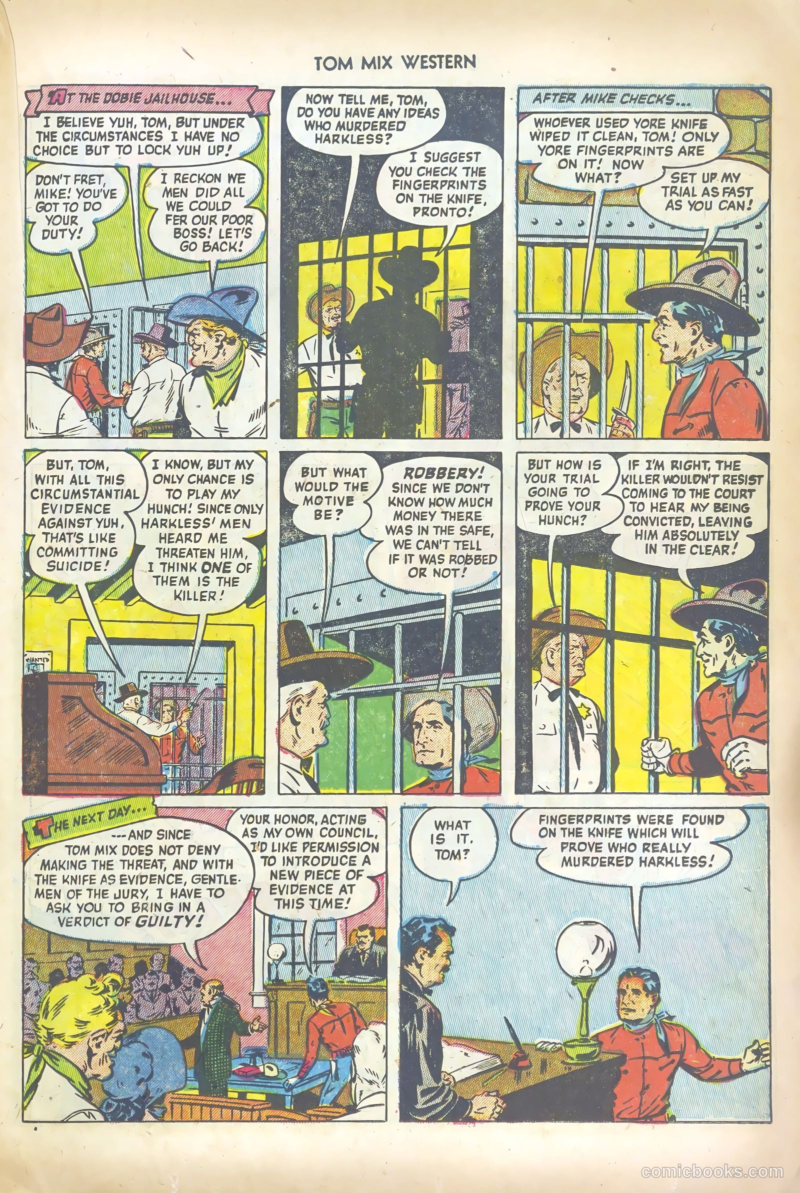 Tom Mix Western #56 (1952) — page 19 of 36