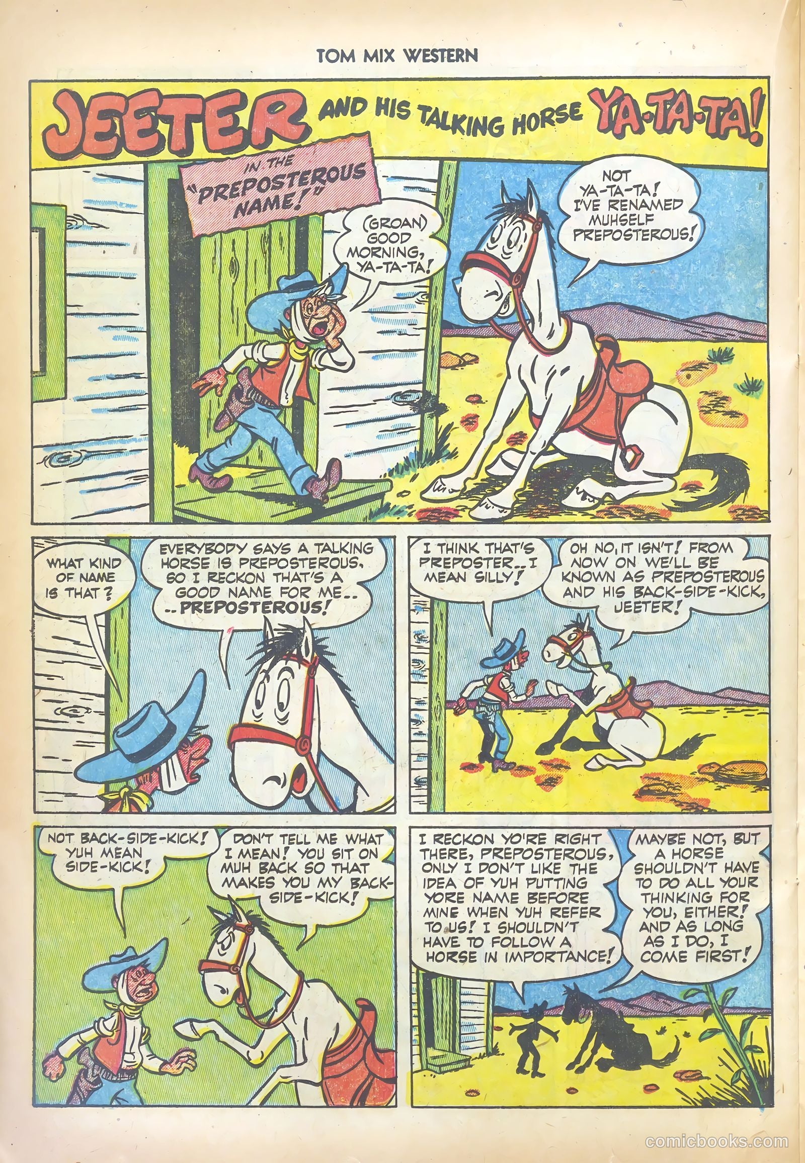 Tom Mix Western #56 (1952) — page 22 of 36