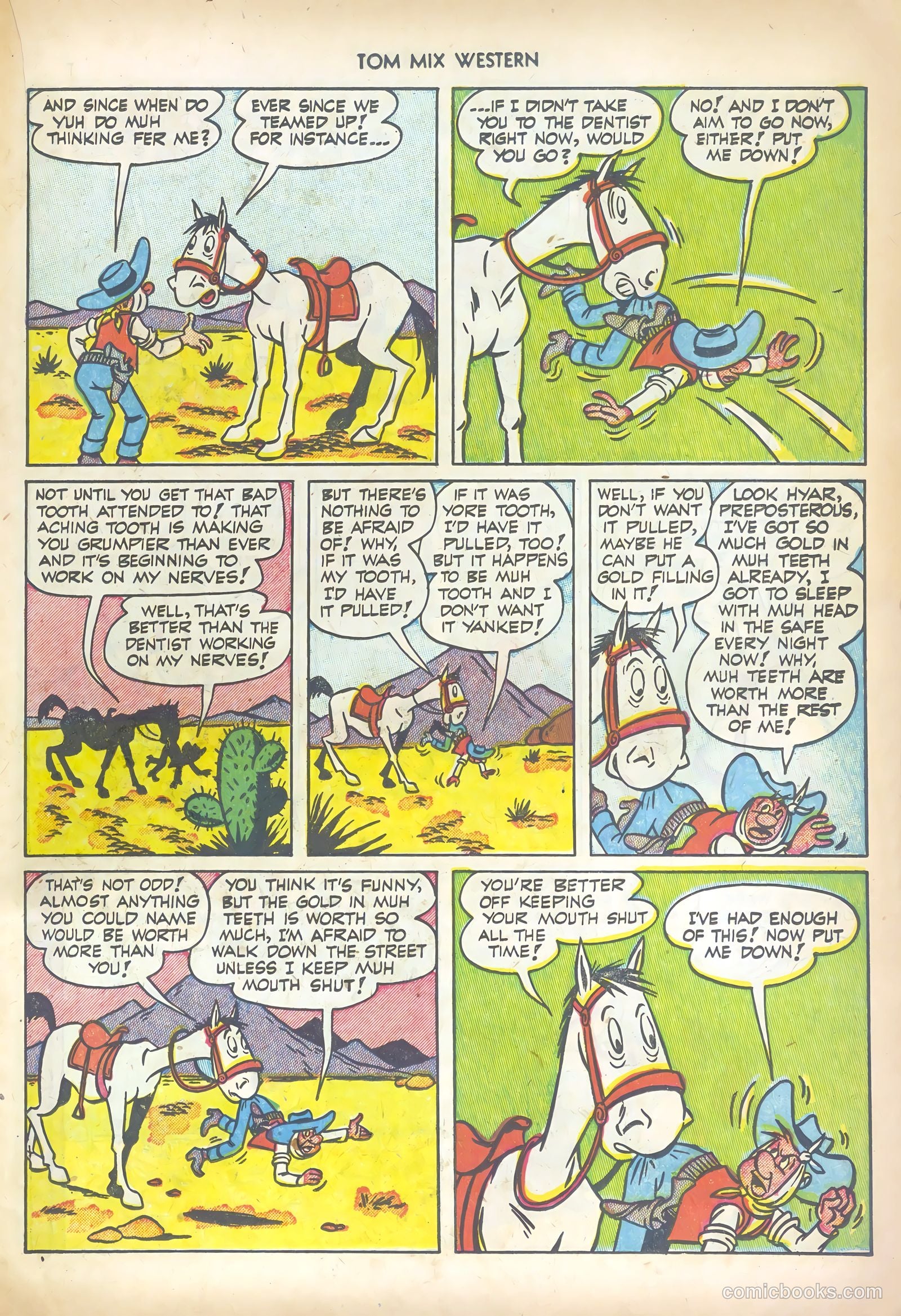 Tom Mix Western #56 (1952) — page 23 of 36