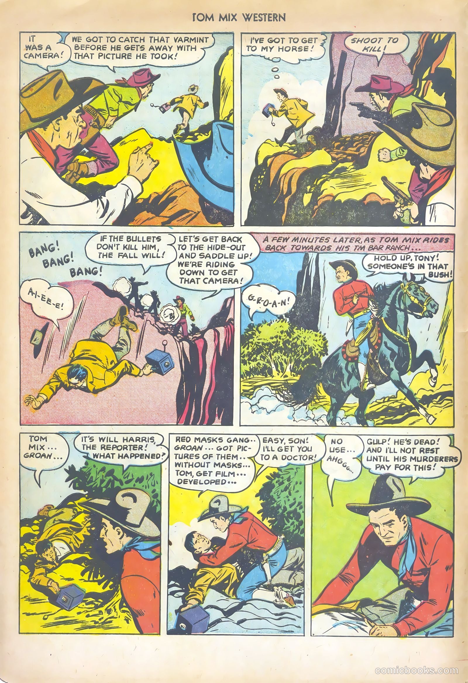 Tom Mix Western #57 (1952) — page 4 of 36