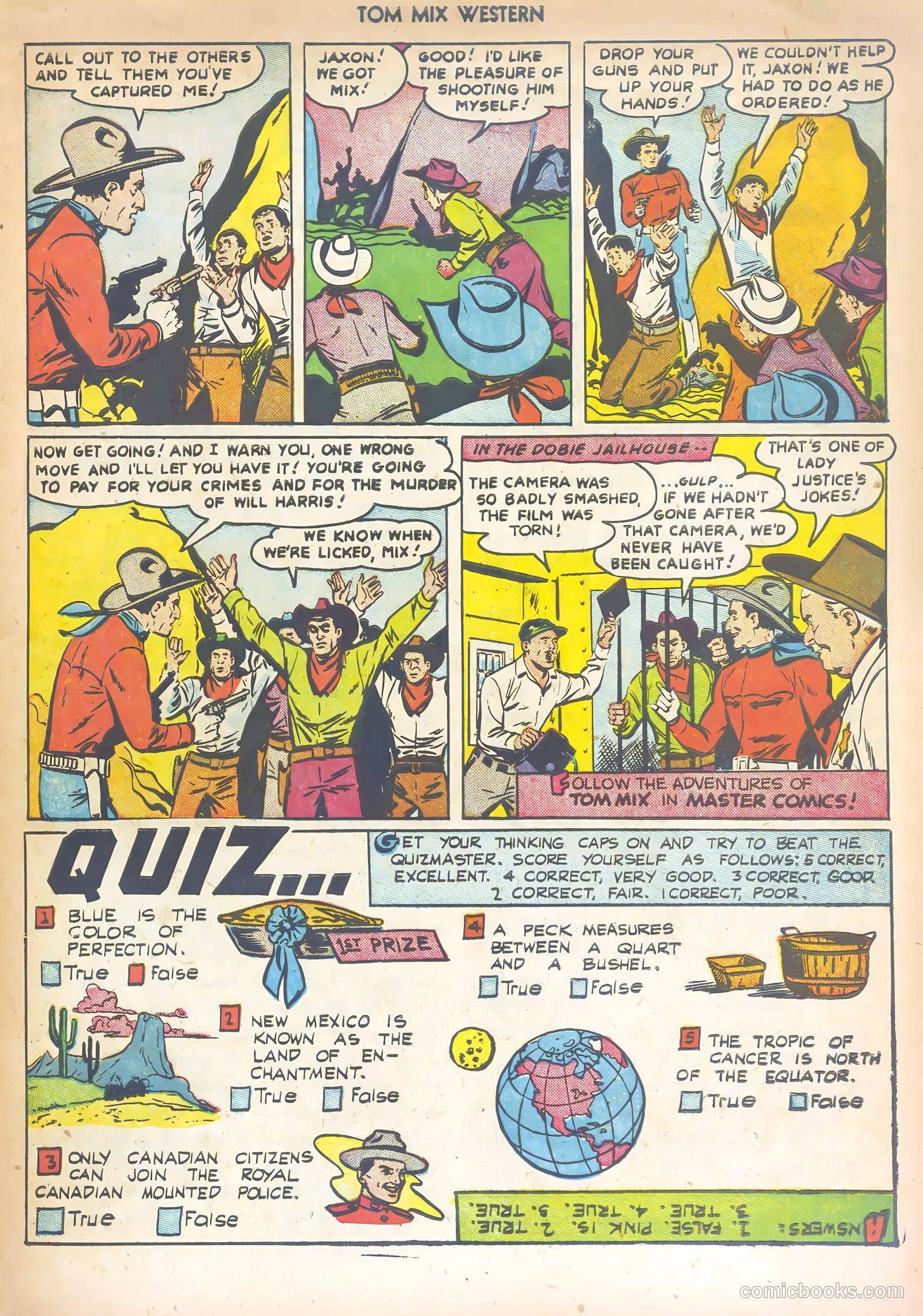 Tom Mix Western #57 (1952) — page 9 of 36