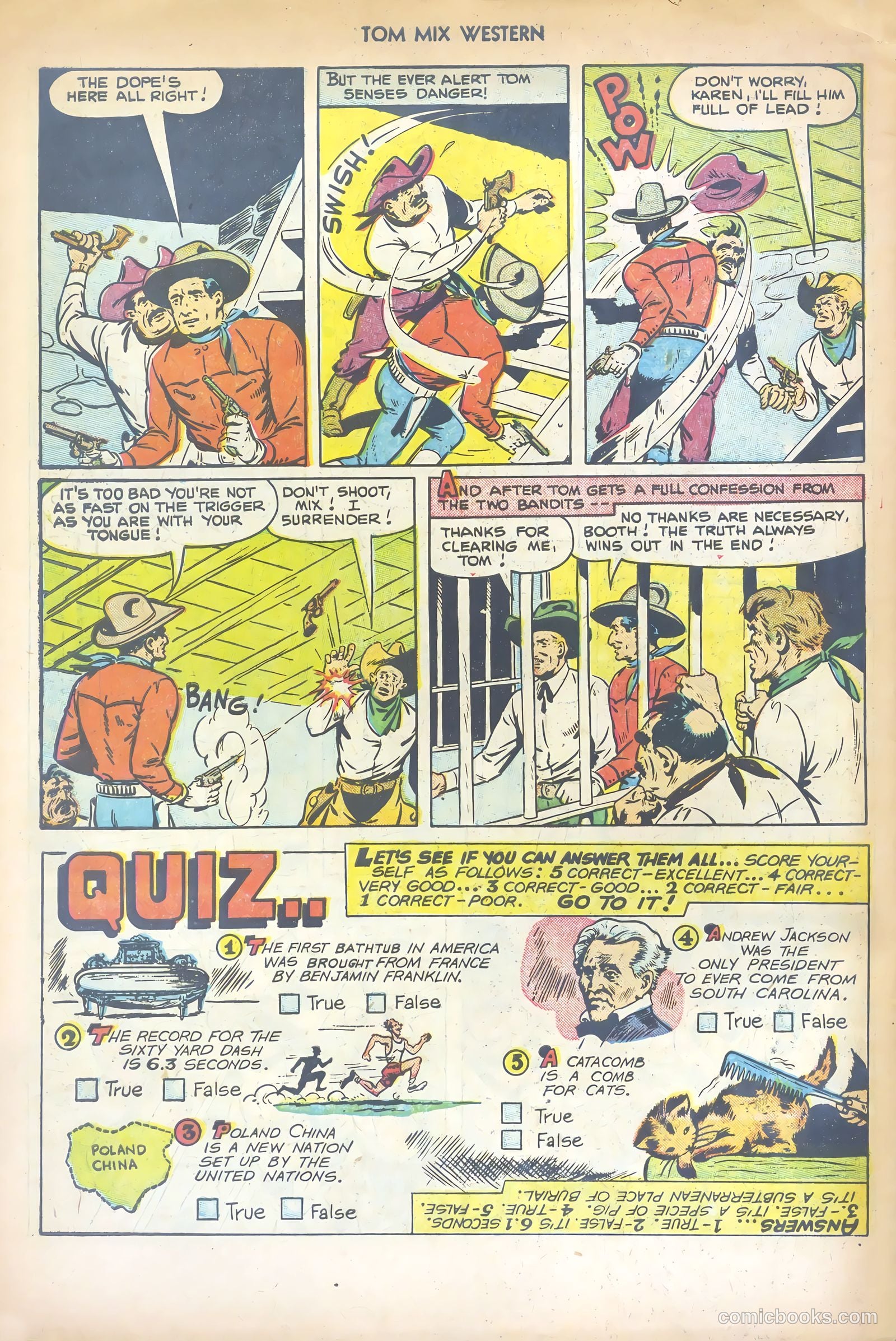 Tom Mix Western #57 (1952) — page 34 of 36