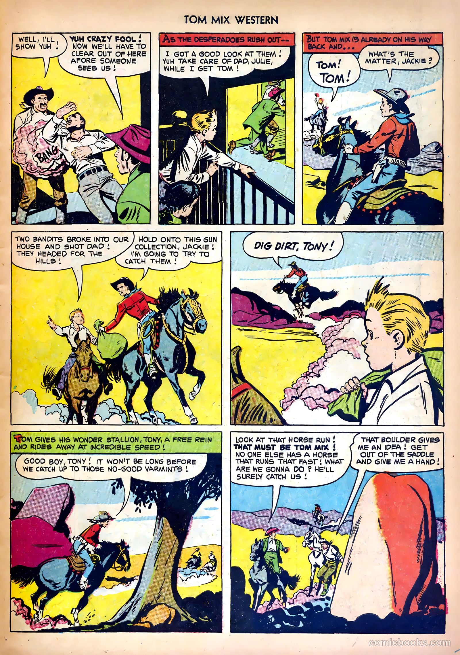Tom Mix Western #58 (1952) — page 7 of 36