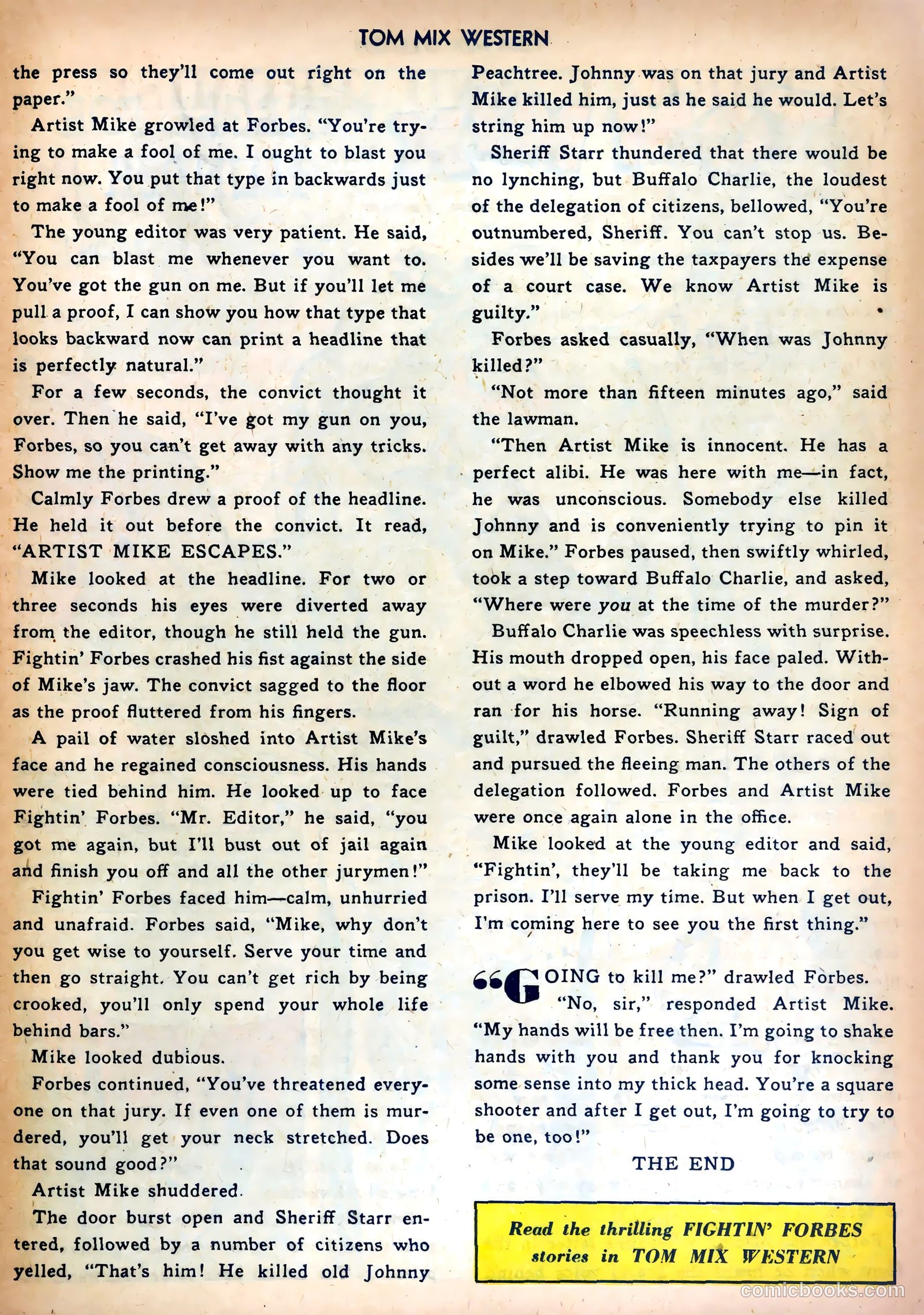 Tom Mix Western #58 (1952) — page 13 of 36