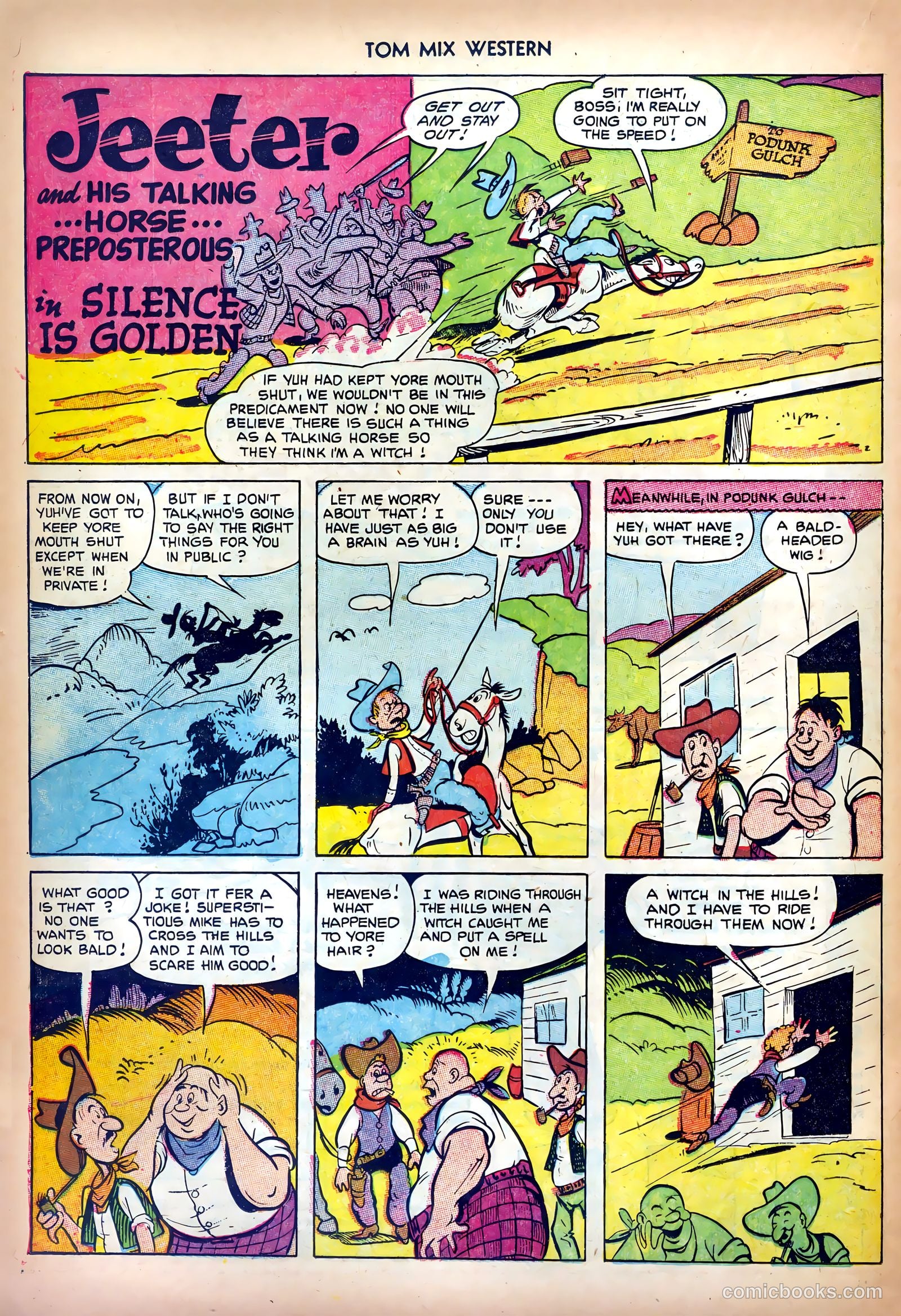 Tom Mix Western #58 (1952) — page 22 of 36