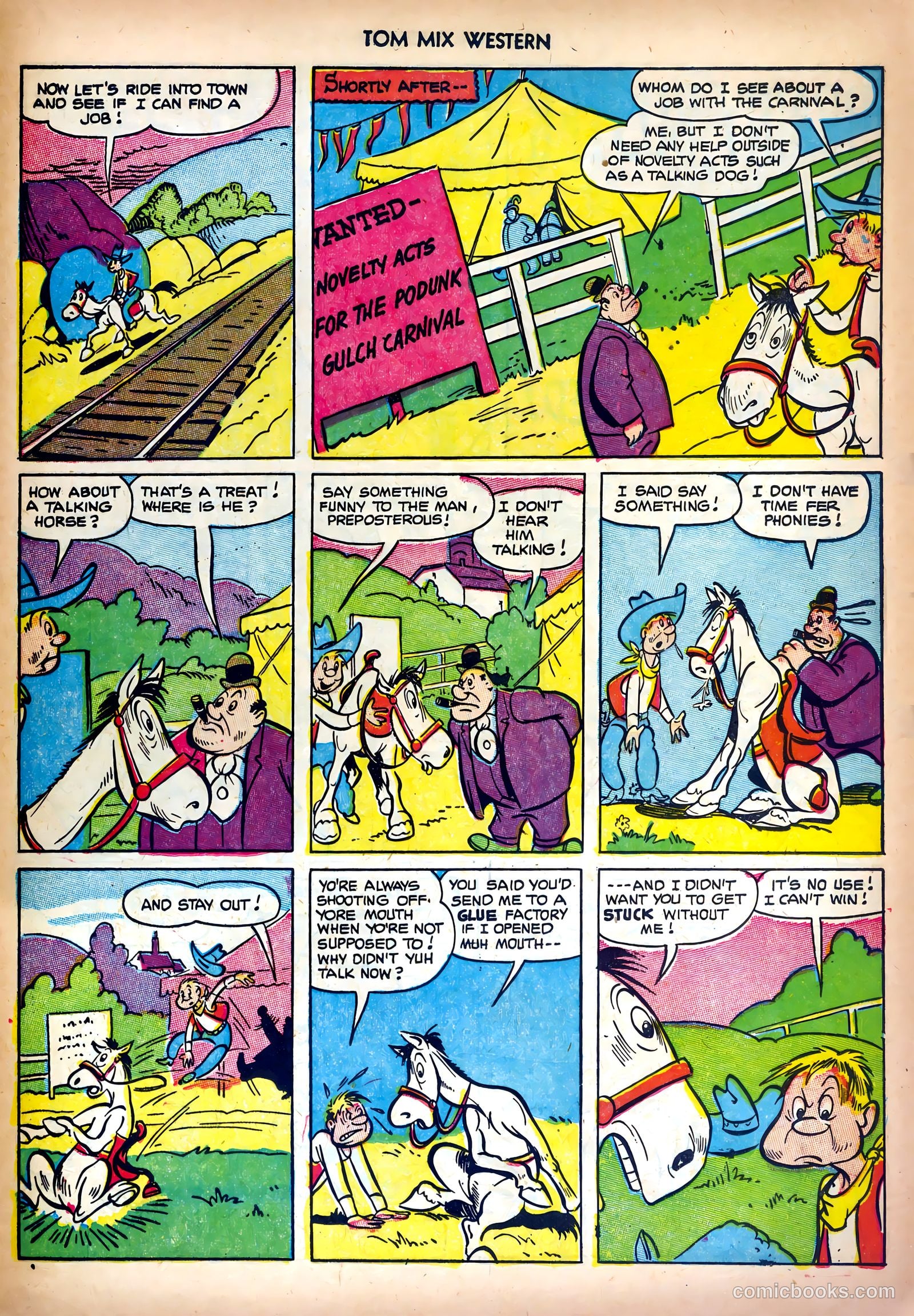 Tom Mix Western #58 (1952) — page 25 of 36