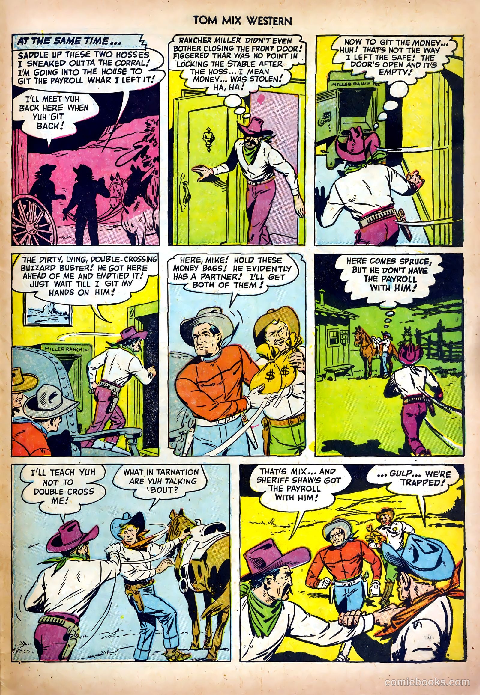 Tom Mix Western #58 (1952) — page 33 of 36