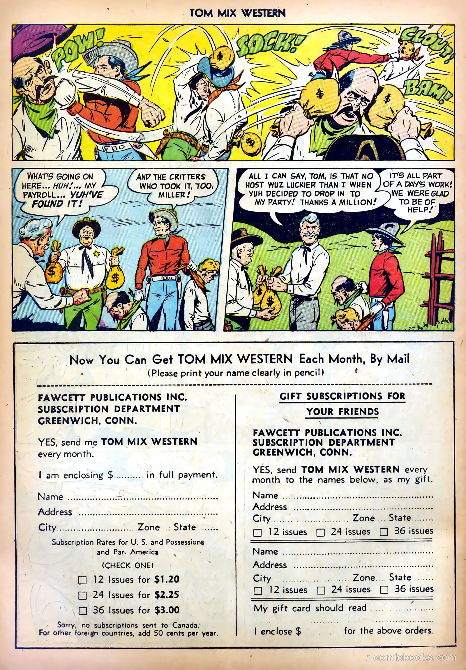 Tom Mix Western #58 (1952) — page 34 of 36