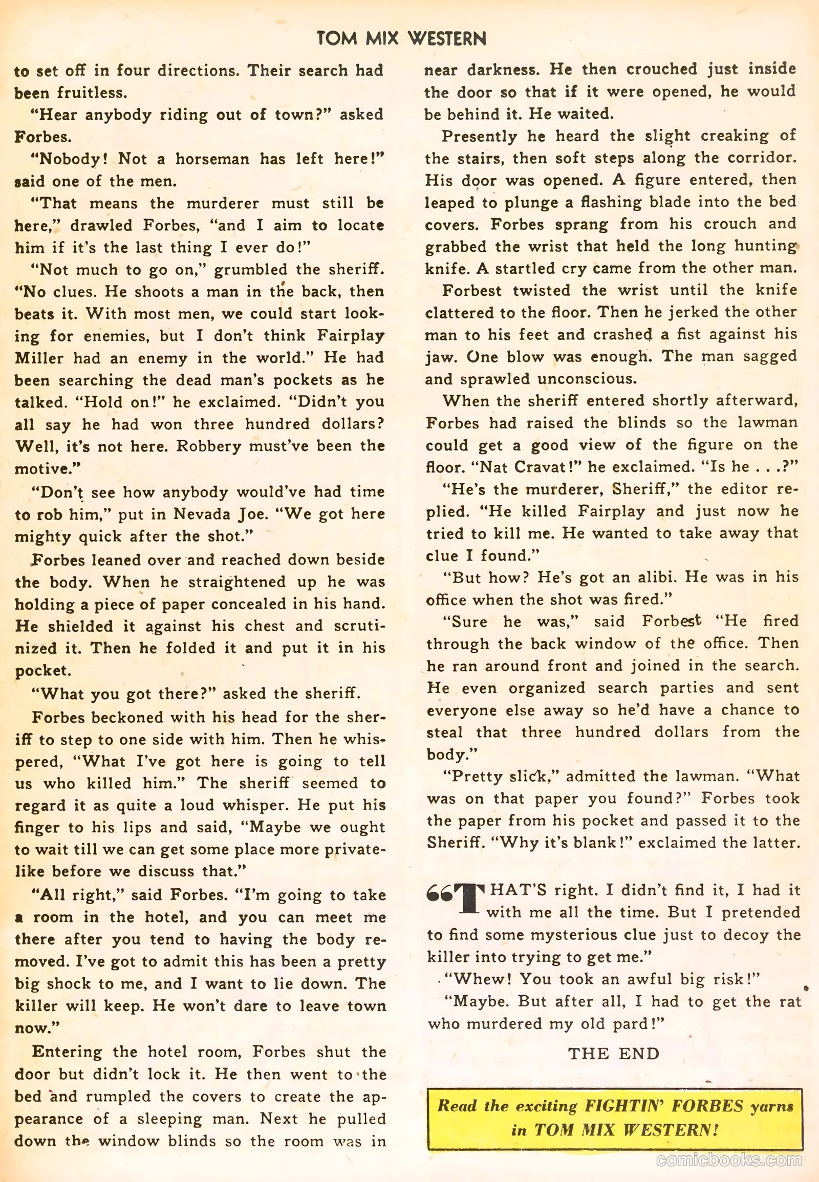 Tom Mix Western #59 (1953) — page 13 of 36