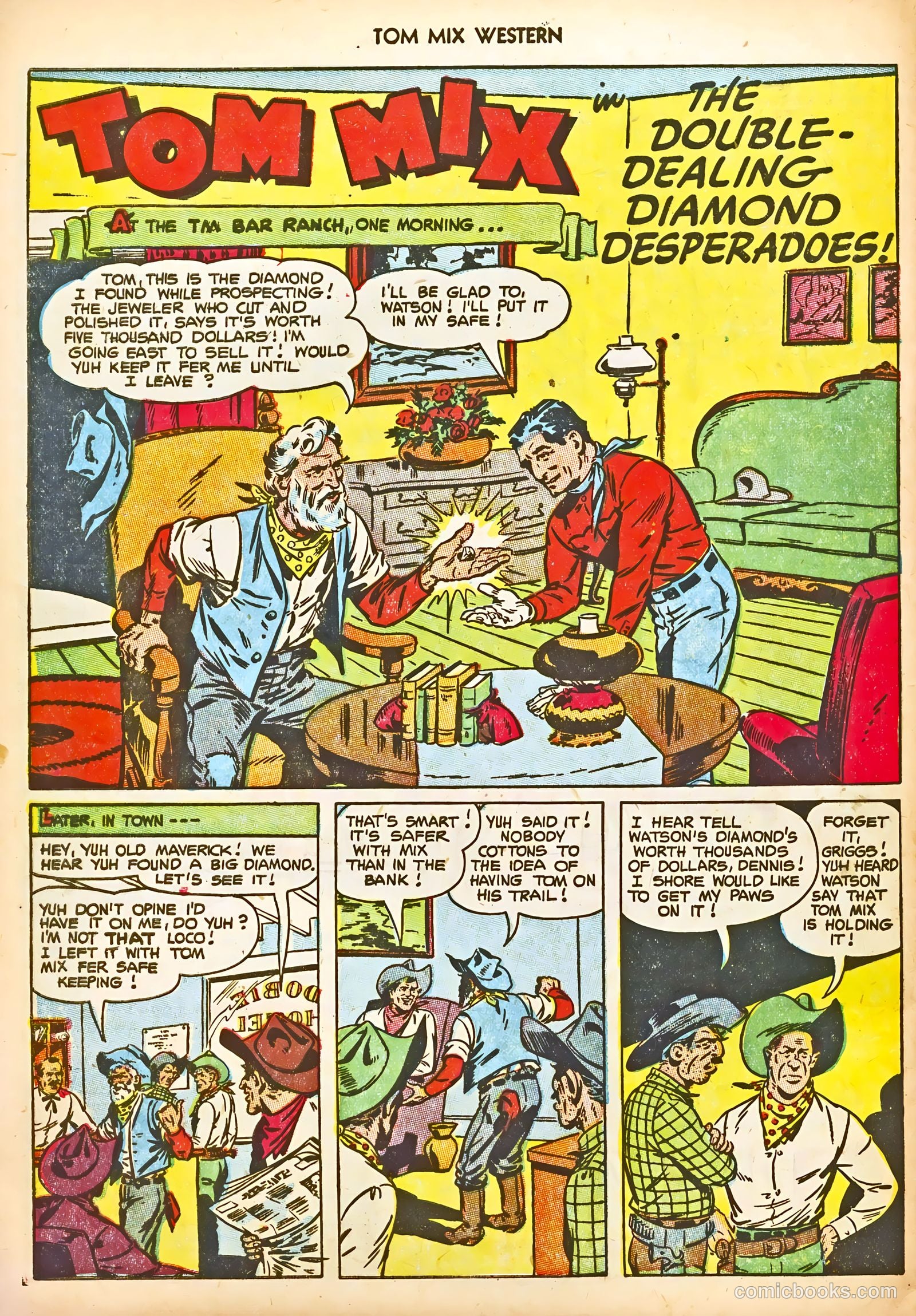 Tom Mix Western #59 (1953) — page 28 of 36