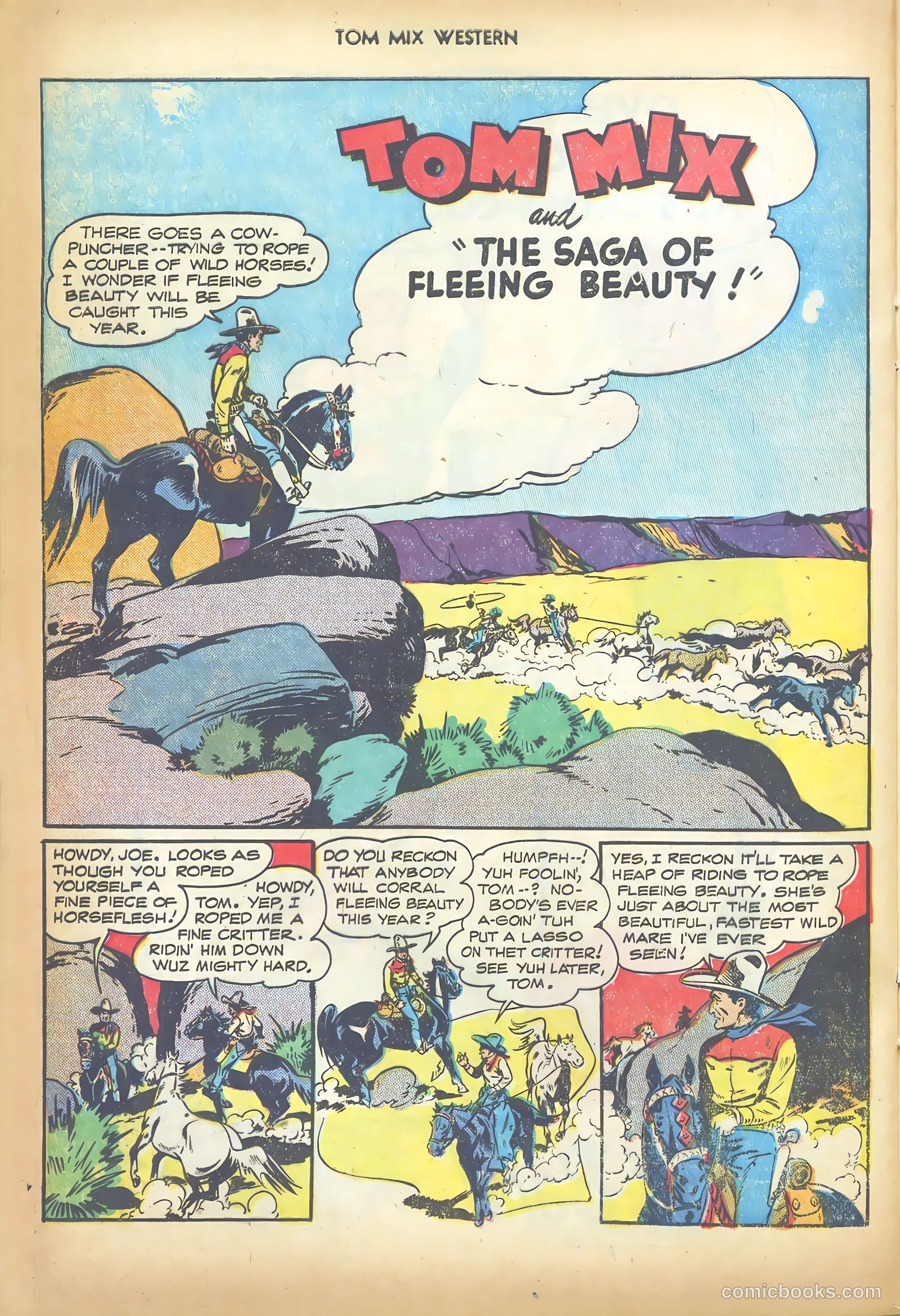 Tom Mix Western #6 (1948) — page 32 of 52