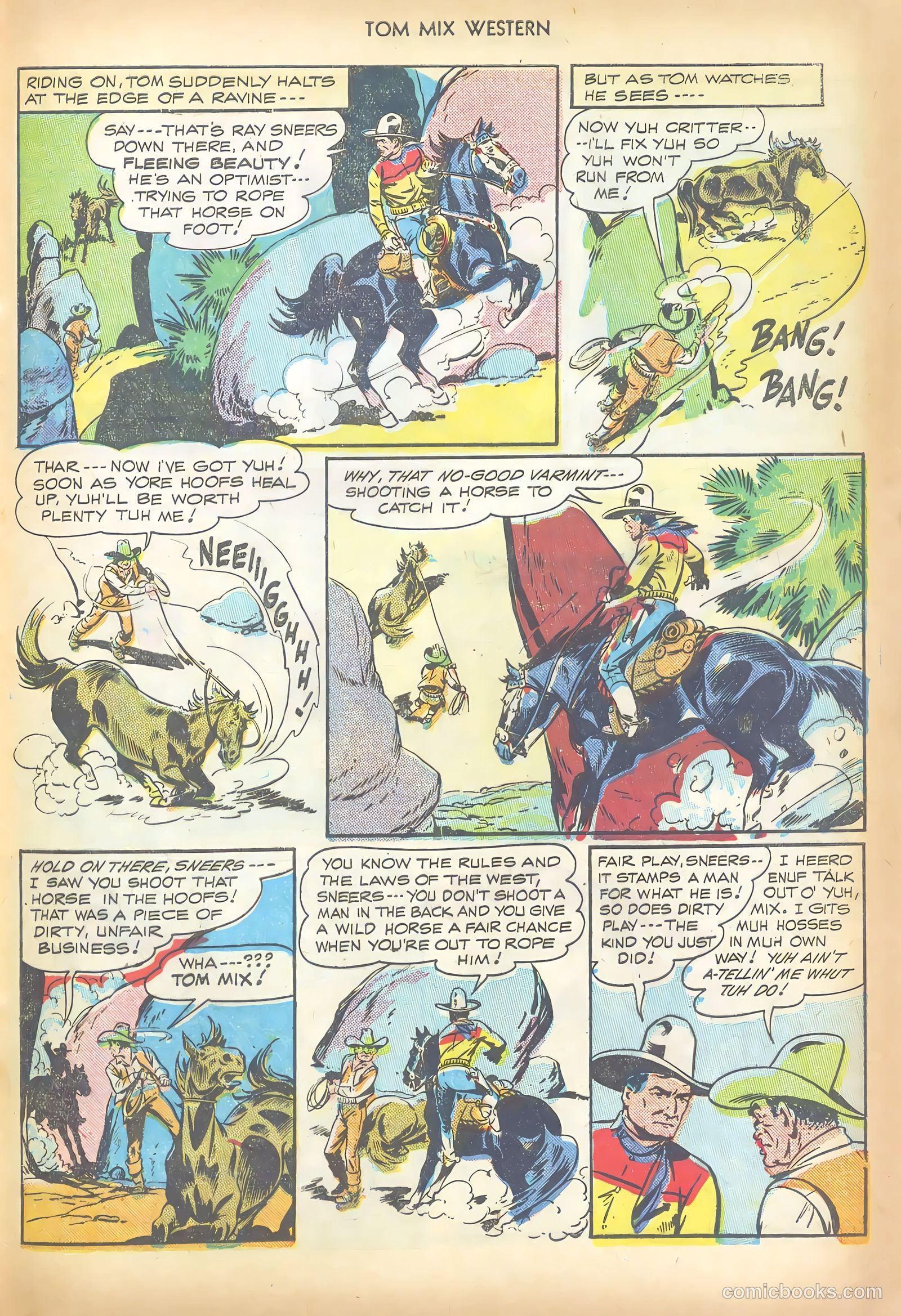Tom Mix Western #6 (1948) — page 33 of 52