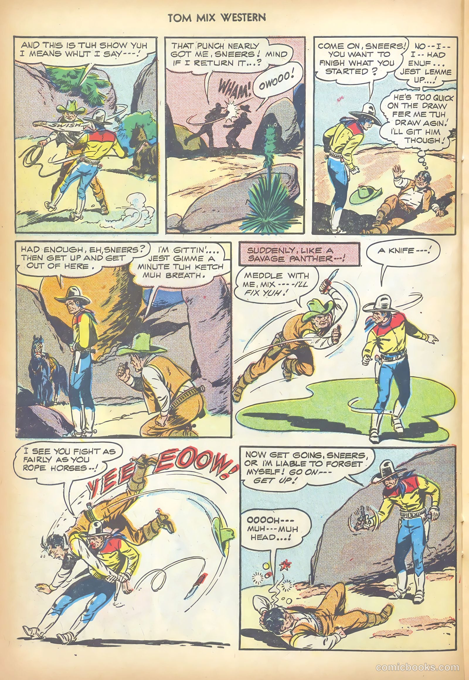 Tom Mix Western #6 (1948) — page 34 of 52