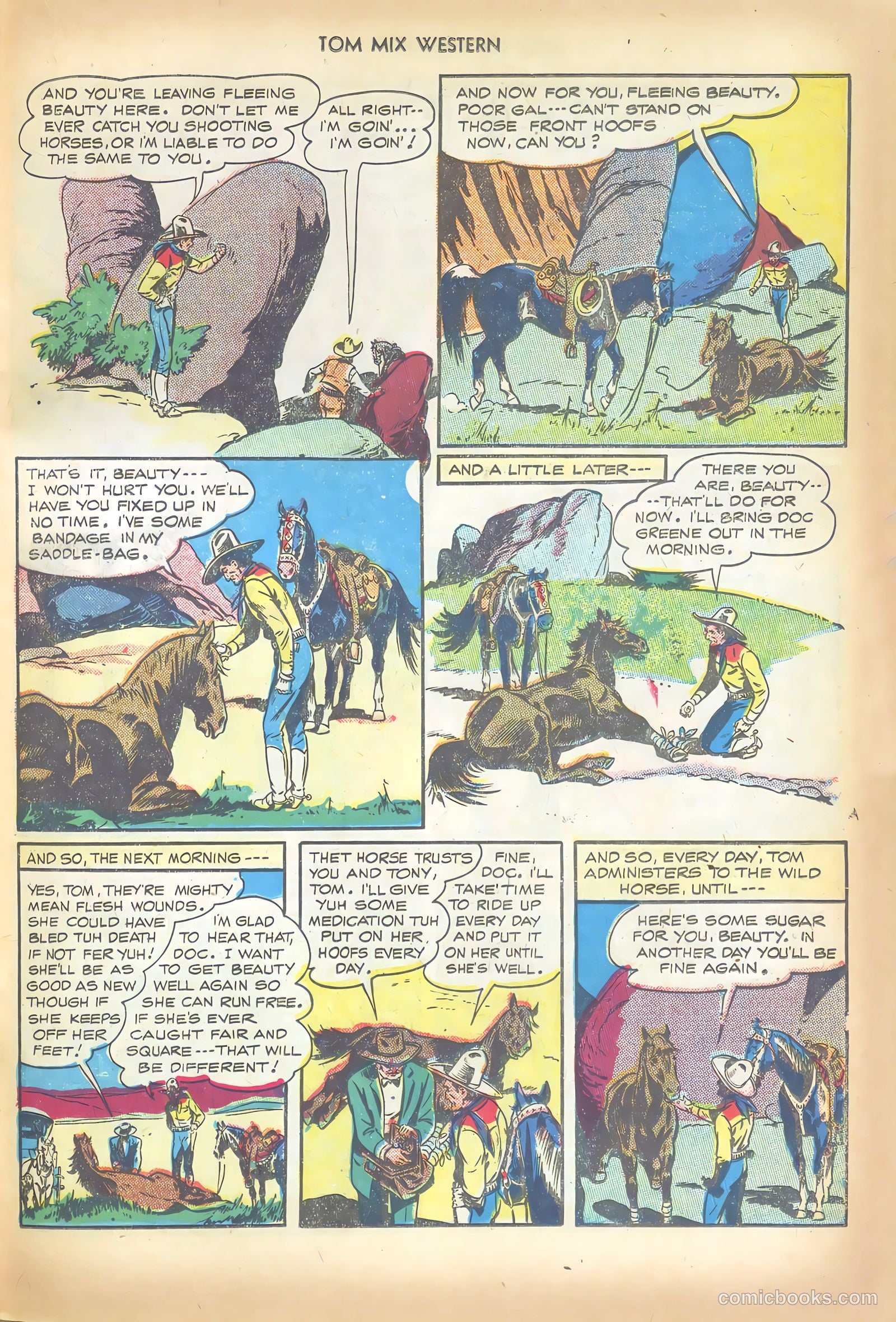Tom Mix Western #6 (1948) — page 35 of 52