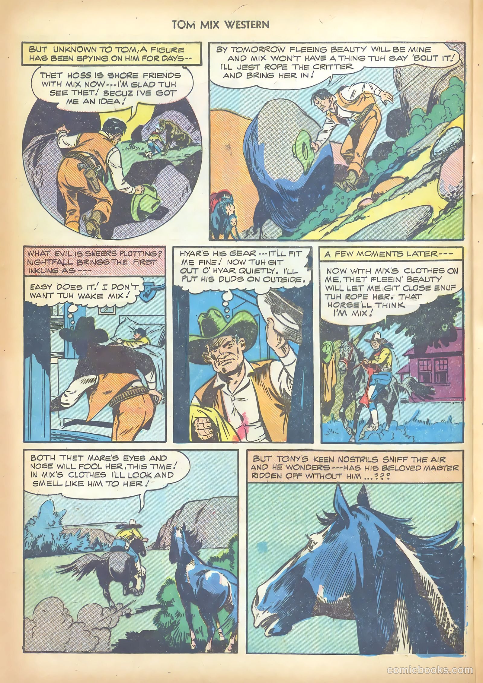 Tom Mix Western #6 (1948) — page 36 of 52