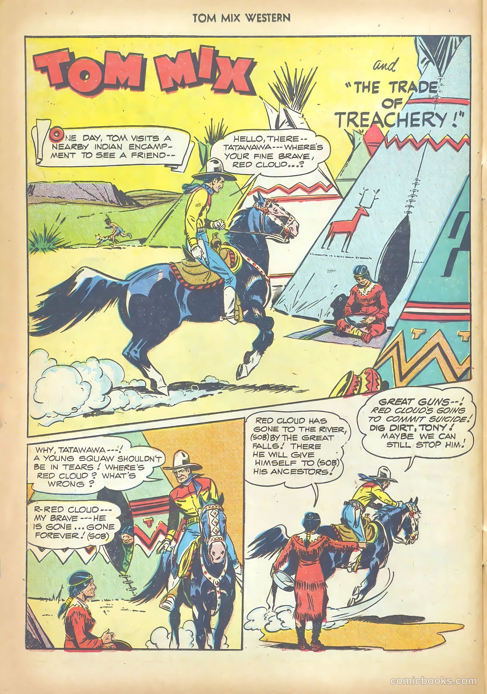 Tom Mix Western #6 (1948) — page 42 of 52