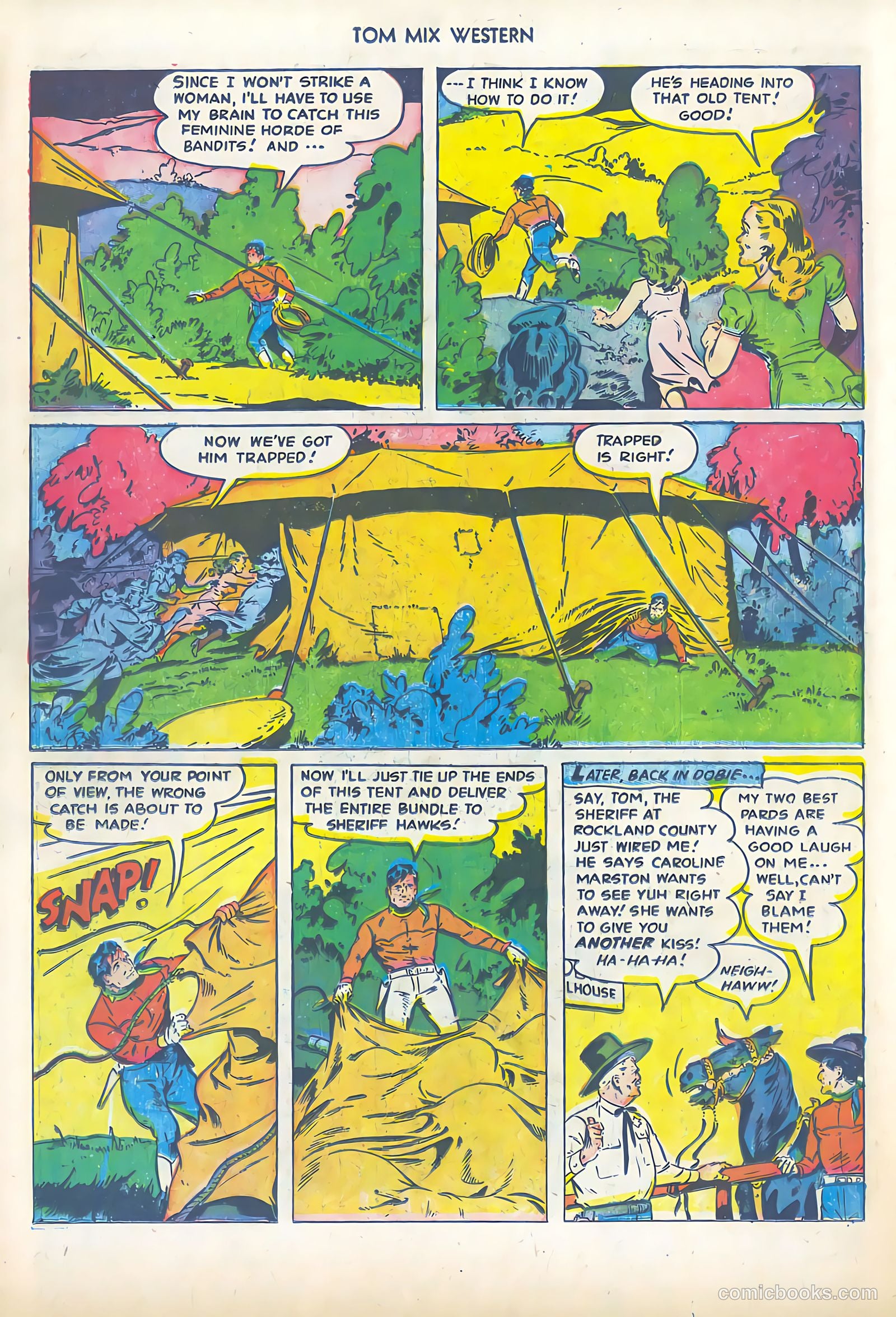 Tom Mix Western #60 (1953) — page 21 of 35