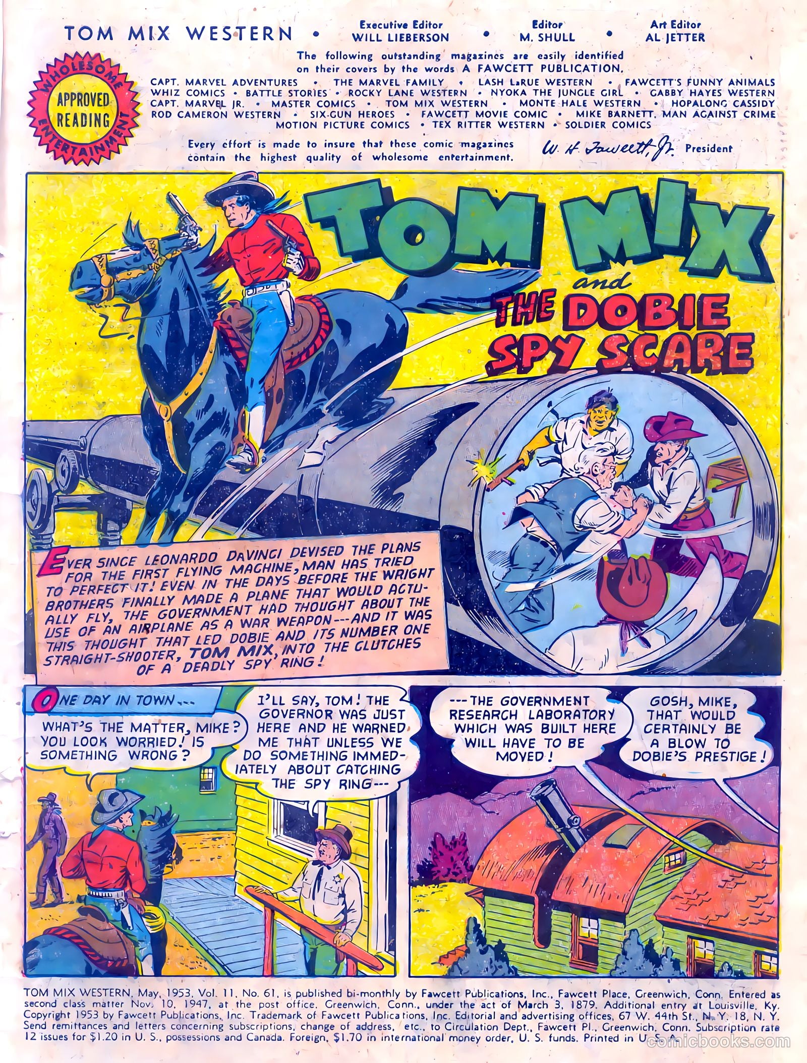 Tom Mix Western #61 (1953) — page 3 of 36
