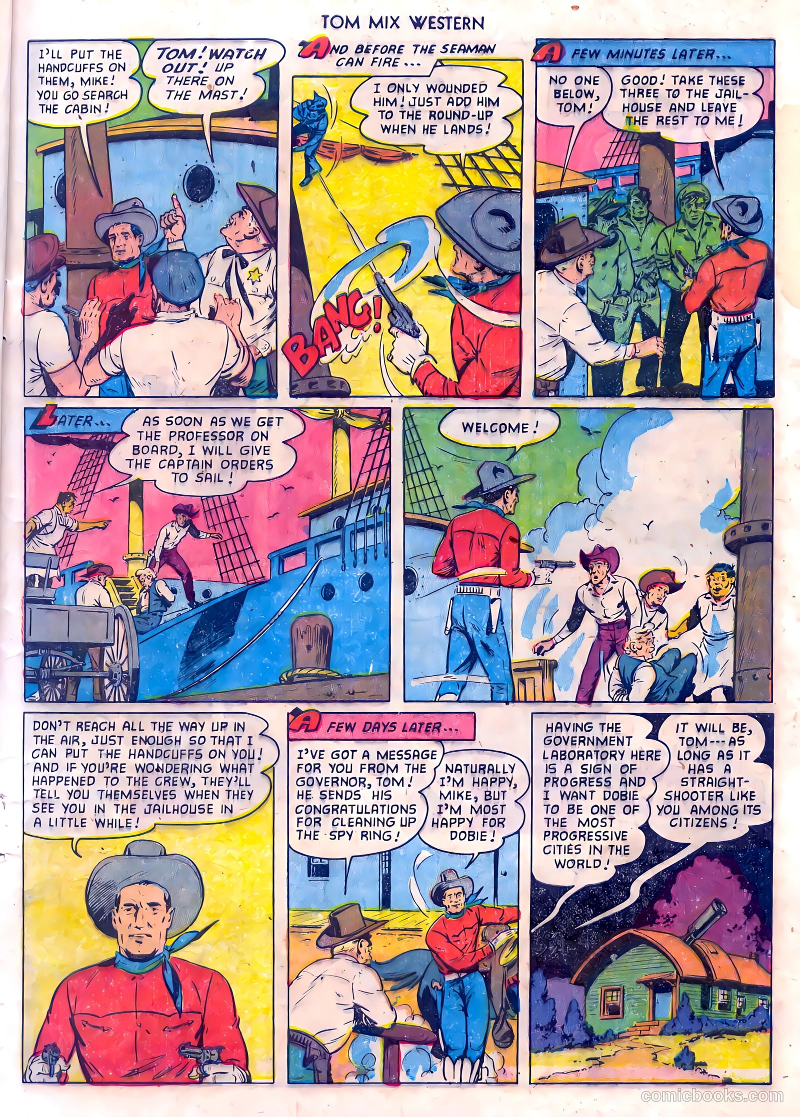 Tom Mix Western #61 (1953) — page 9 of 36