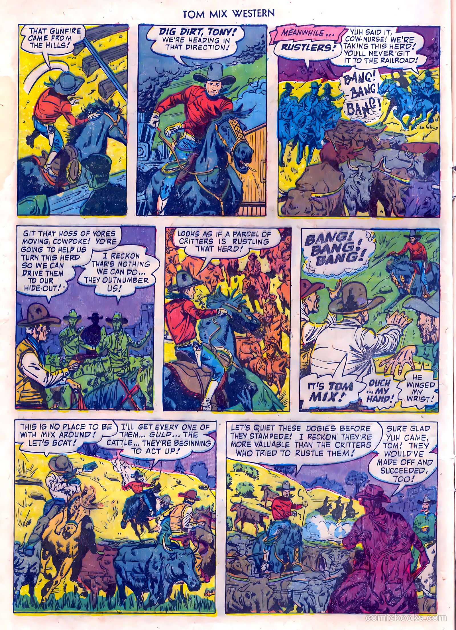 Tom Mix Western #61 (1953) — page 12 of 36