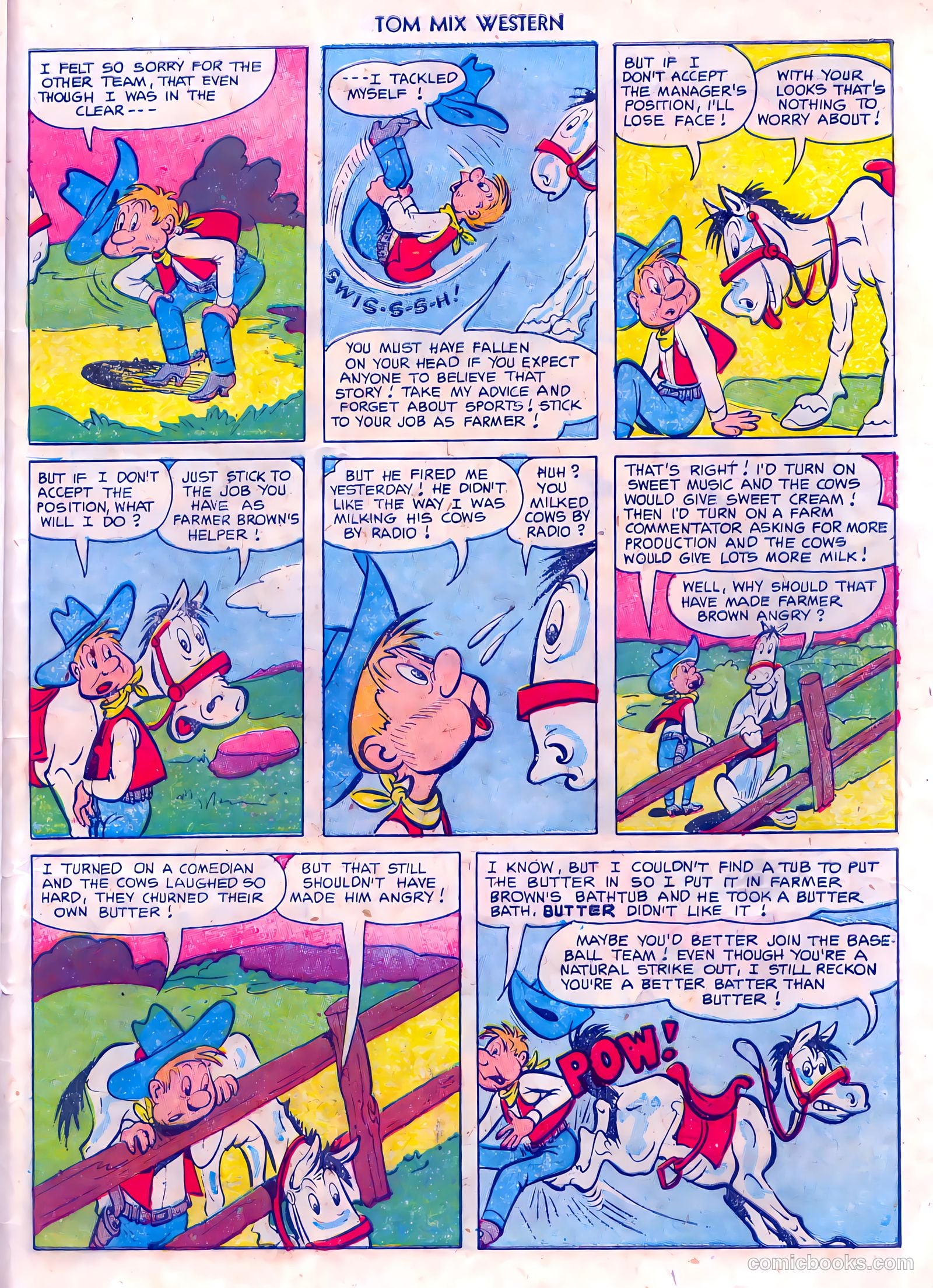 Tom Mix Western #61 (1953) — page 27 of 36
