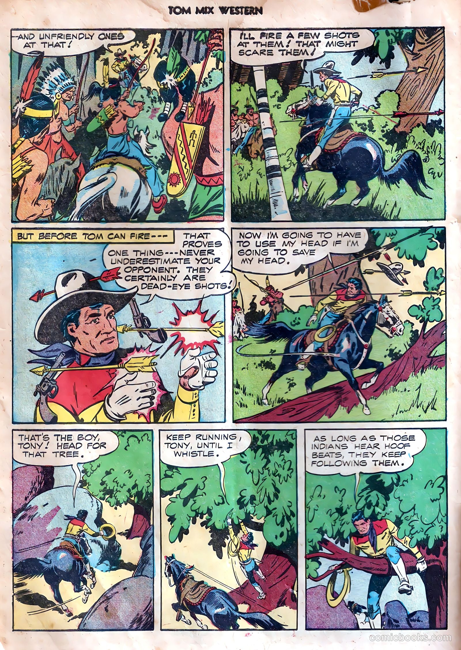 Tom Mix Western #7 (1948) — page 6 of 54