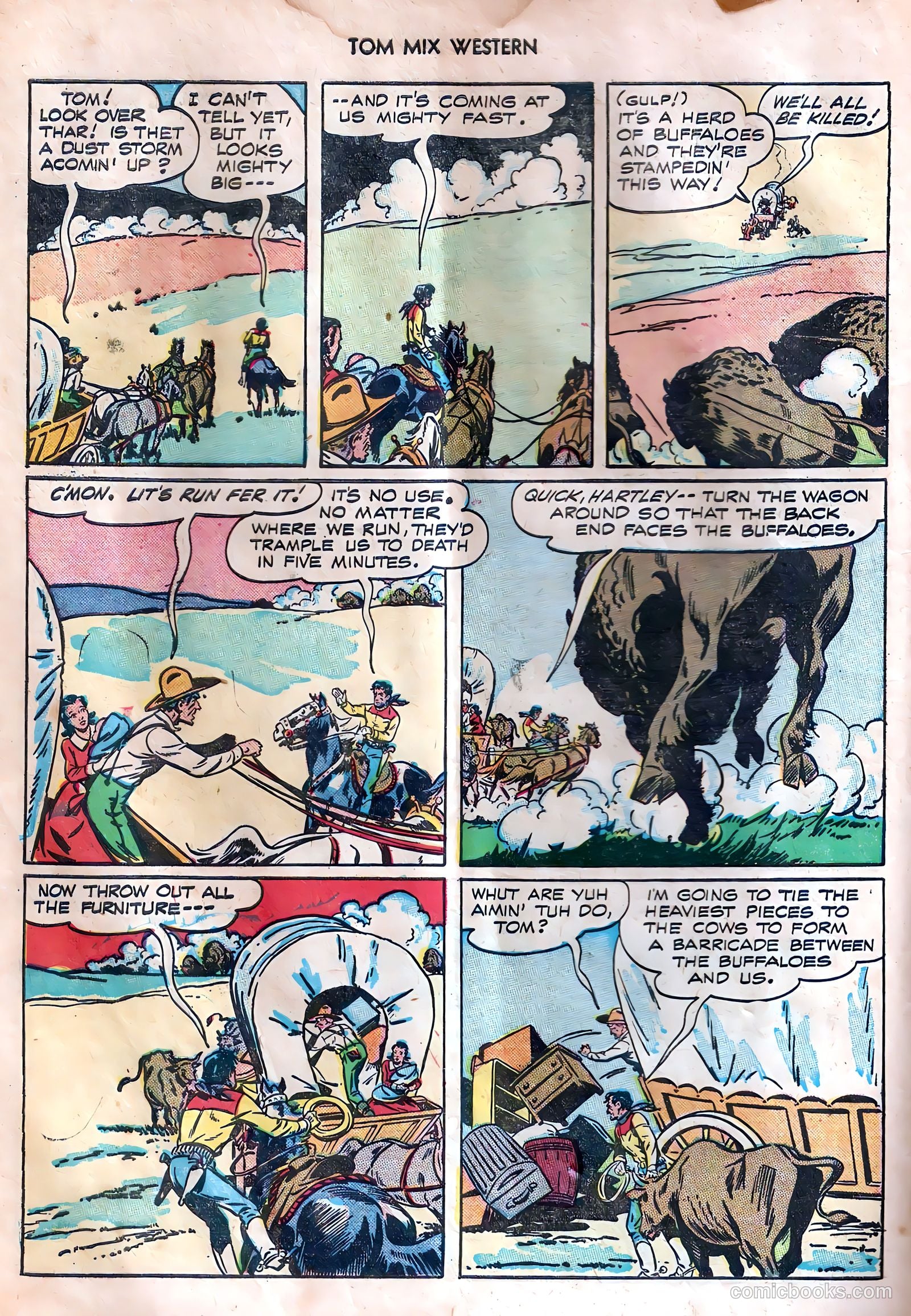 Tom Mix Western #7 (1948) — page 10 of 54