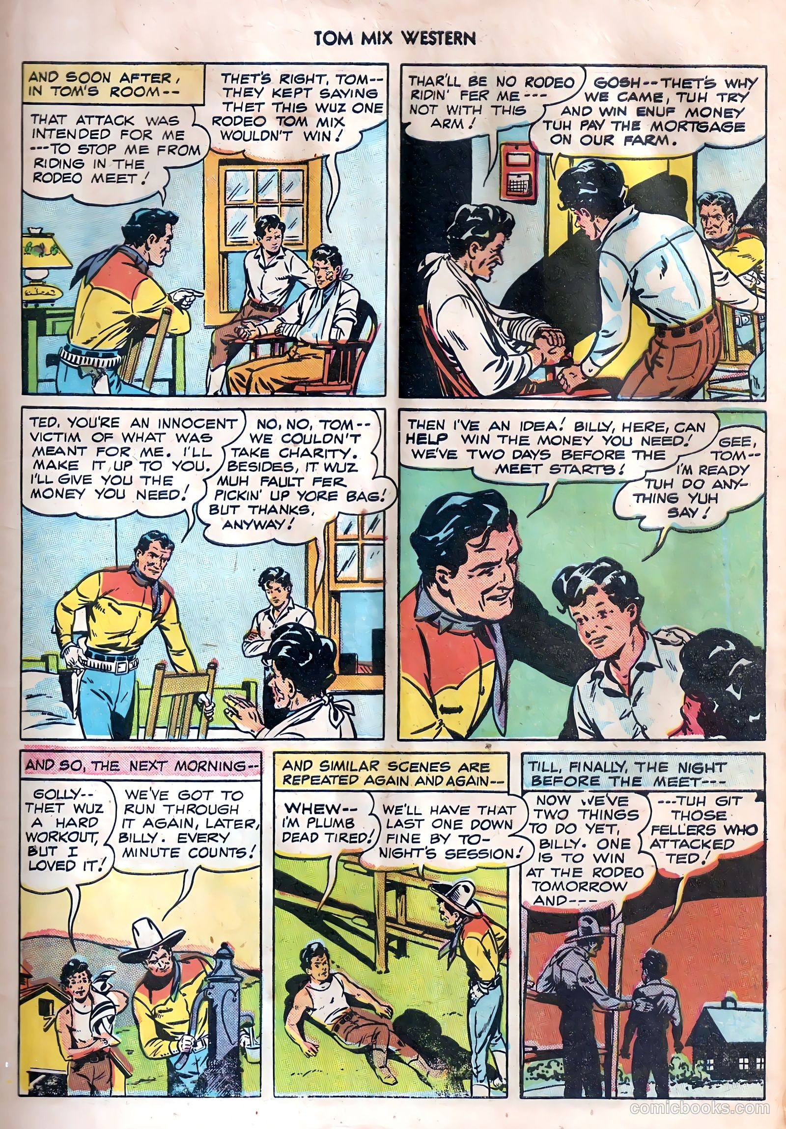 Tom Mix Western #7 (1948) — page 19 of 54